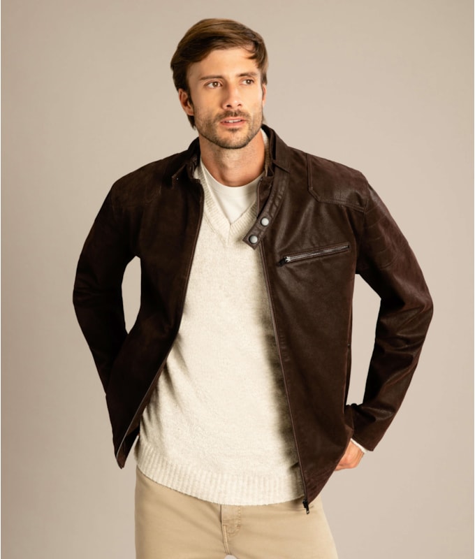 Jaqueta Natural Leather Cafe