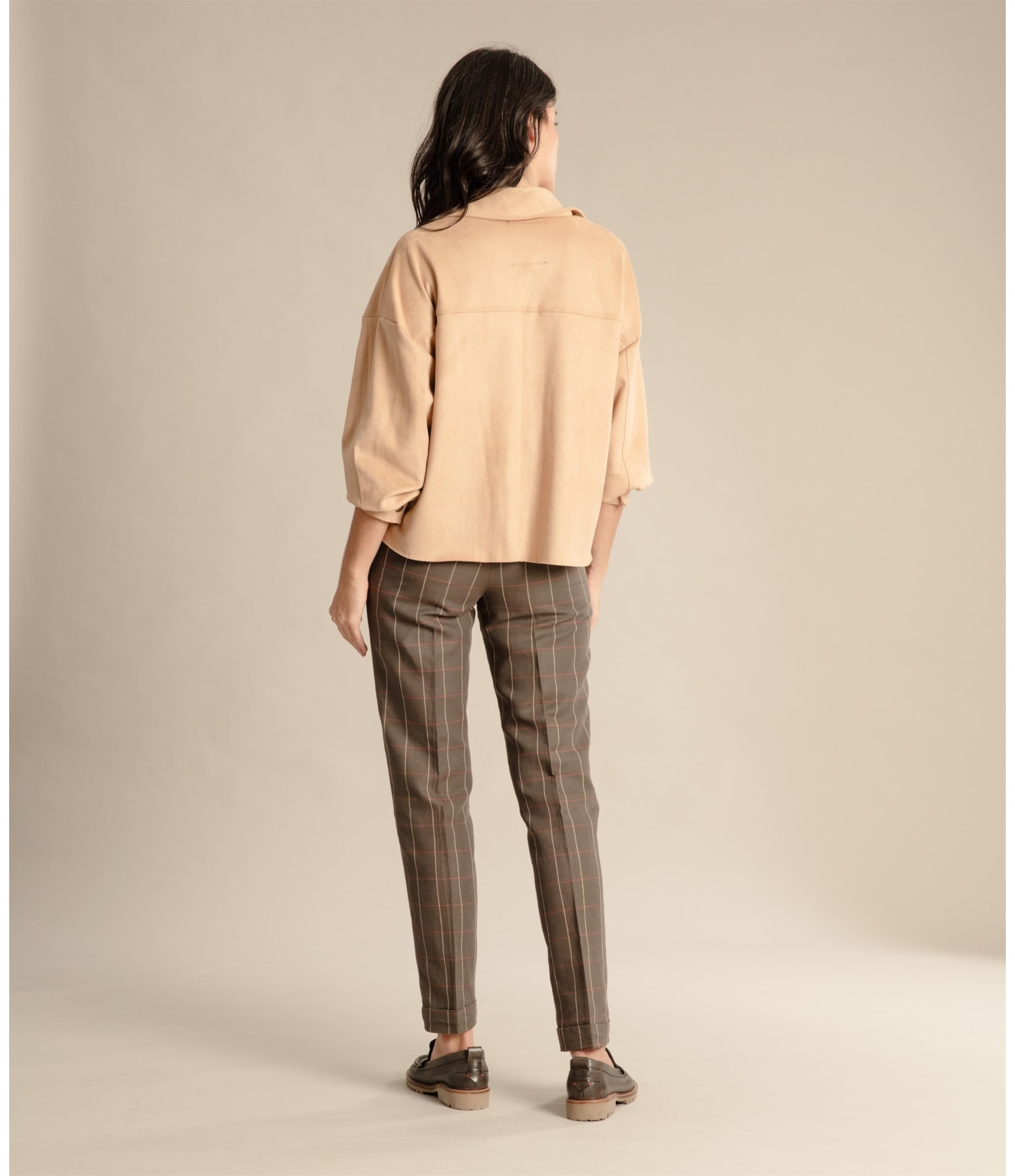 Jaqueta Neri Suede Bege