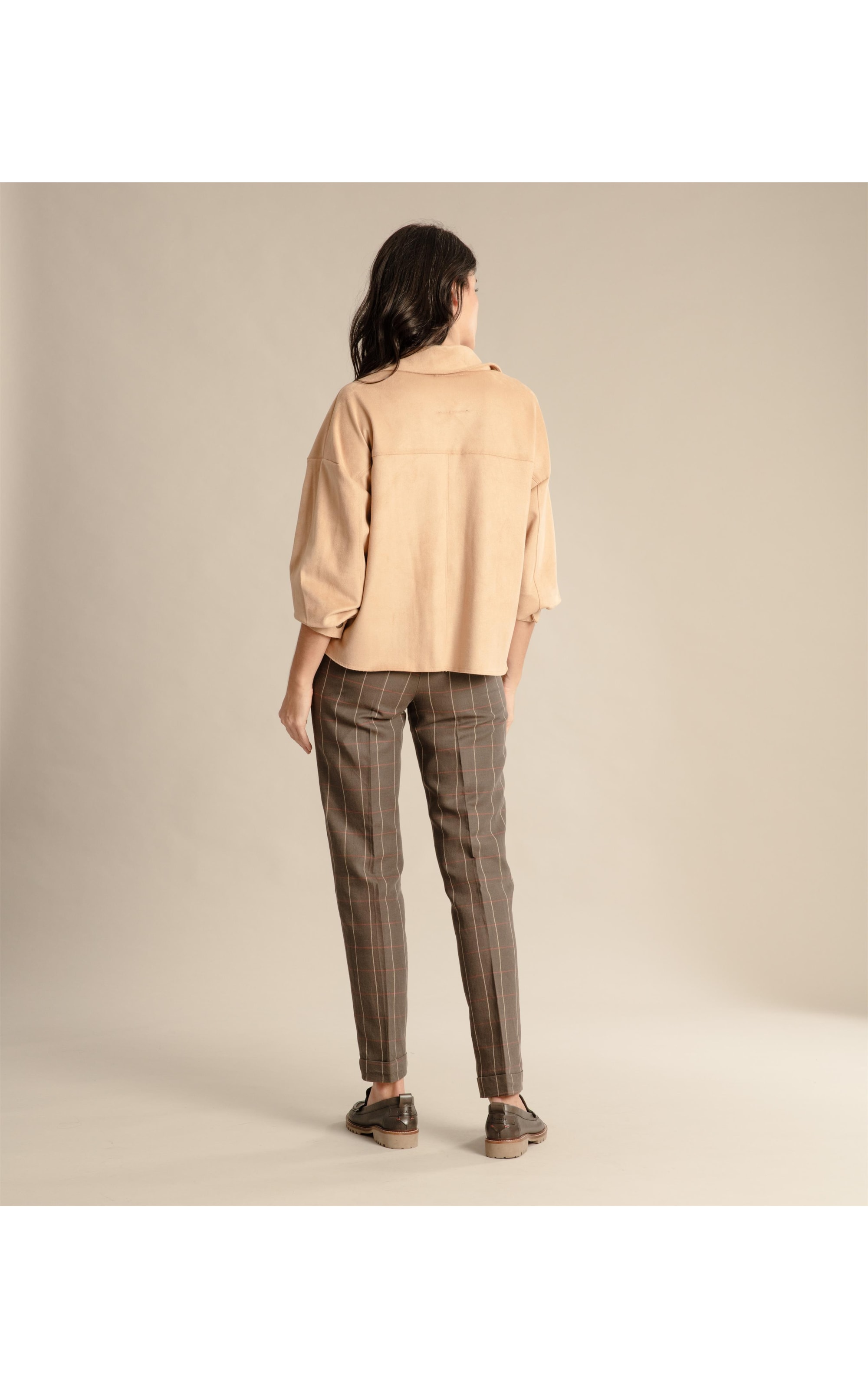Jaqueta Neri Suede Bege