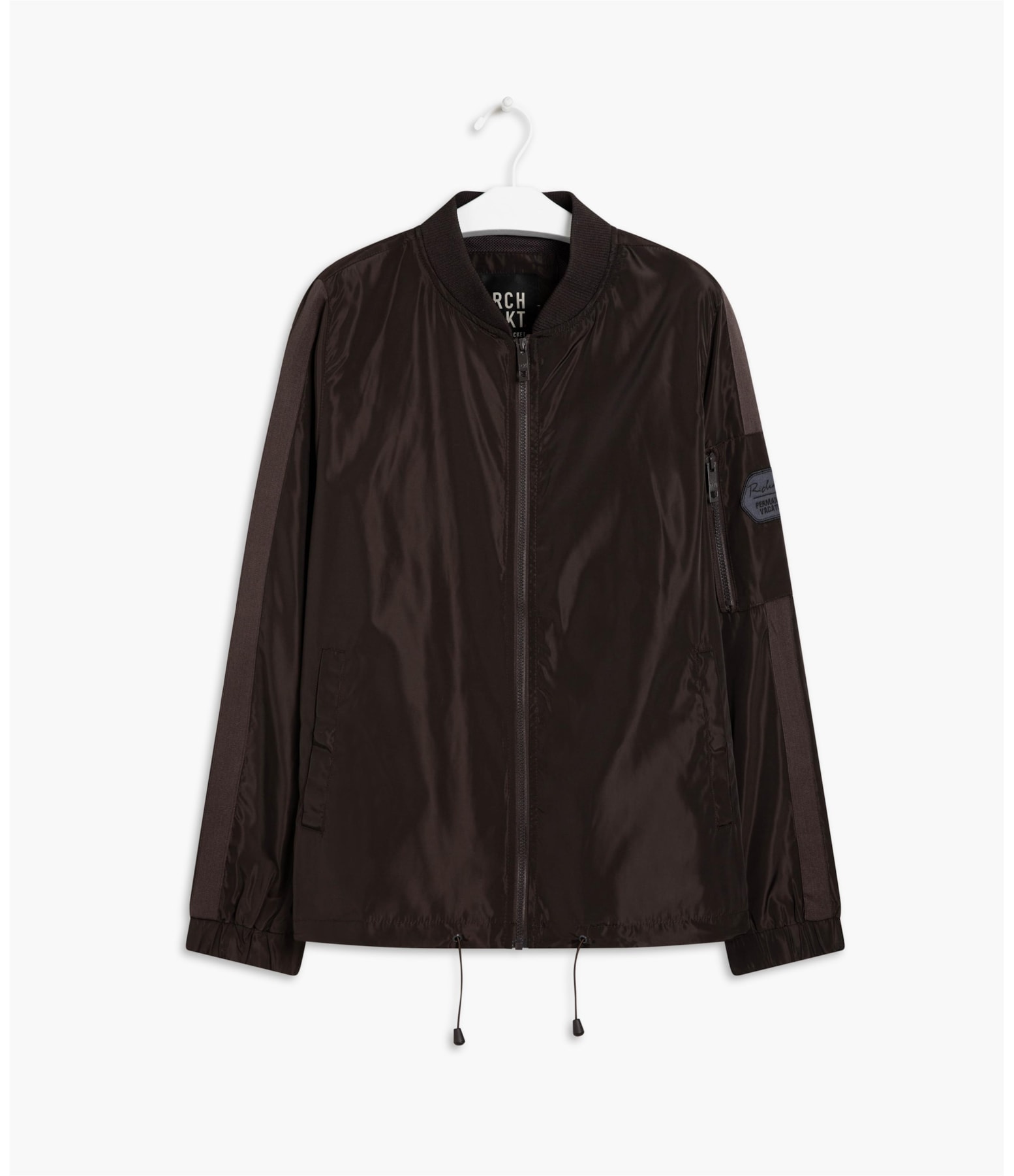 Jaqueta Nylon Bomber Rib Cafe