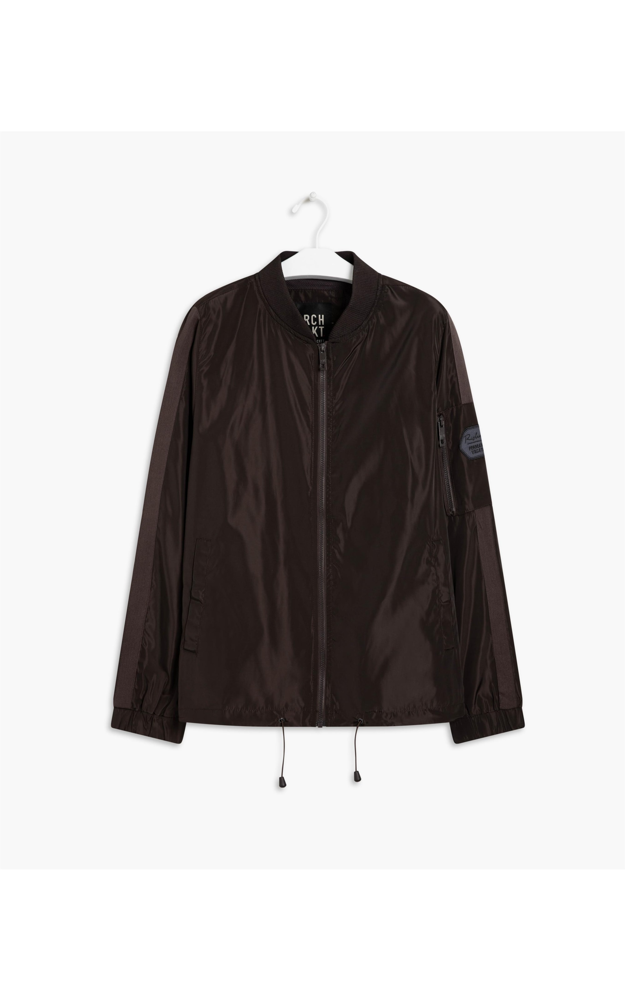 Jaqueta Nylon Bomber Rib Cafe