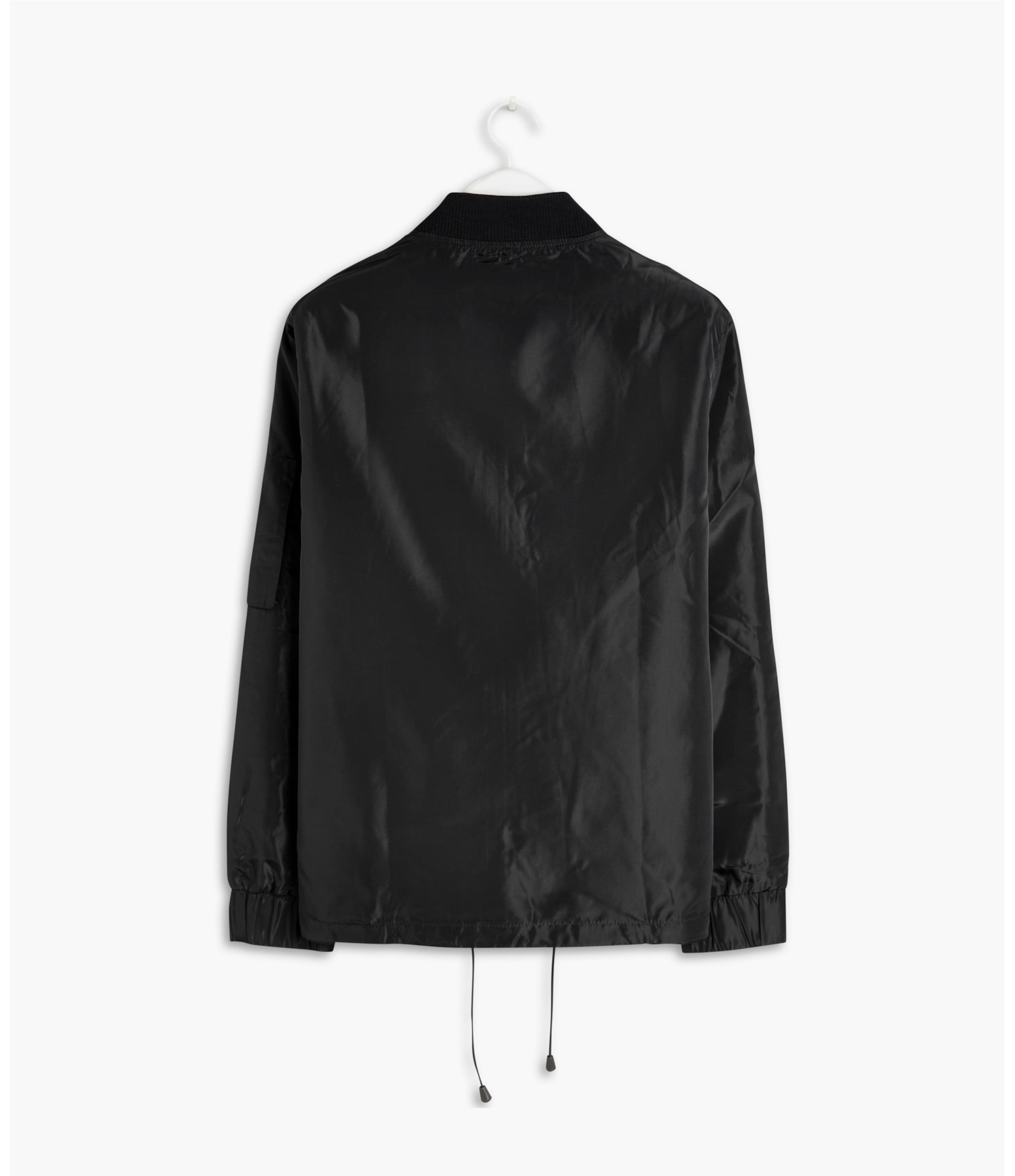 Jaqueta Nylon Bomber Rib Chumbo Mescla