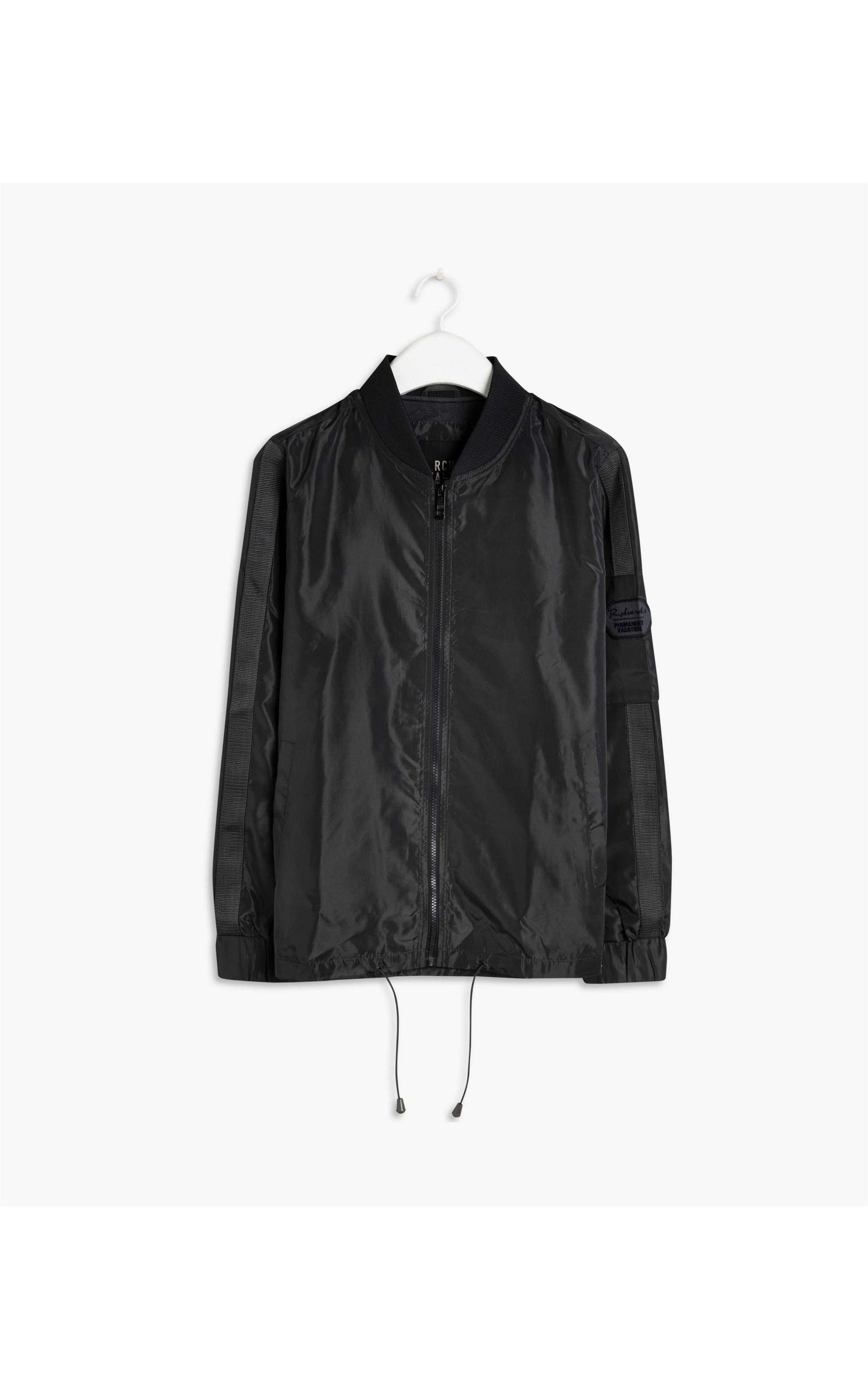 Jaqueta Nylon Bomber Rib Chumbo Mescla