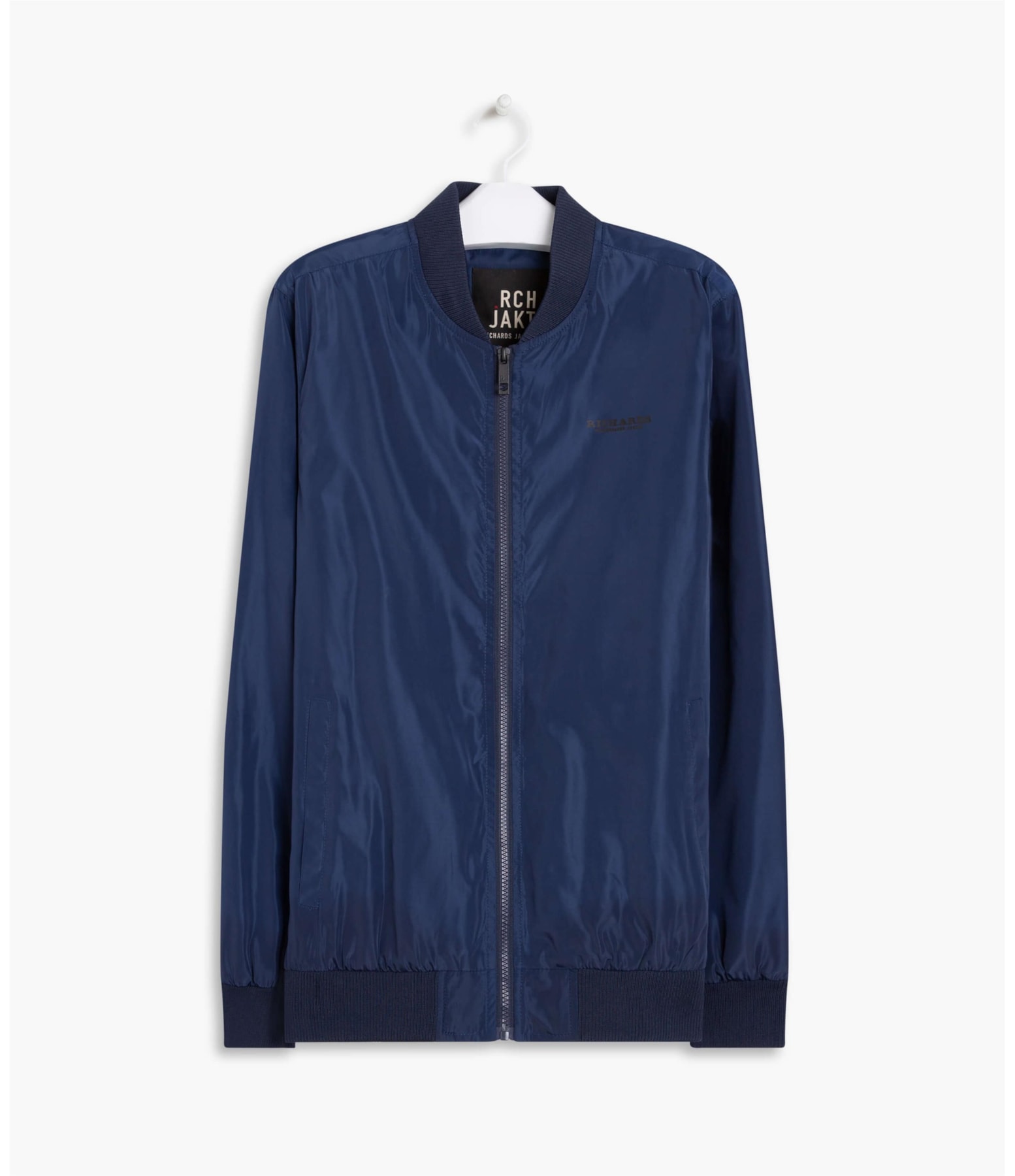Jaqueta Nylon Bomber Rib Dark Navy