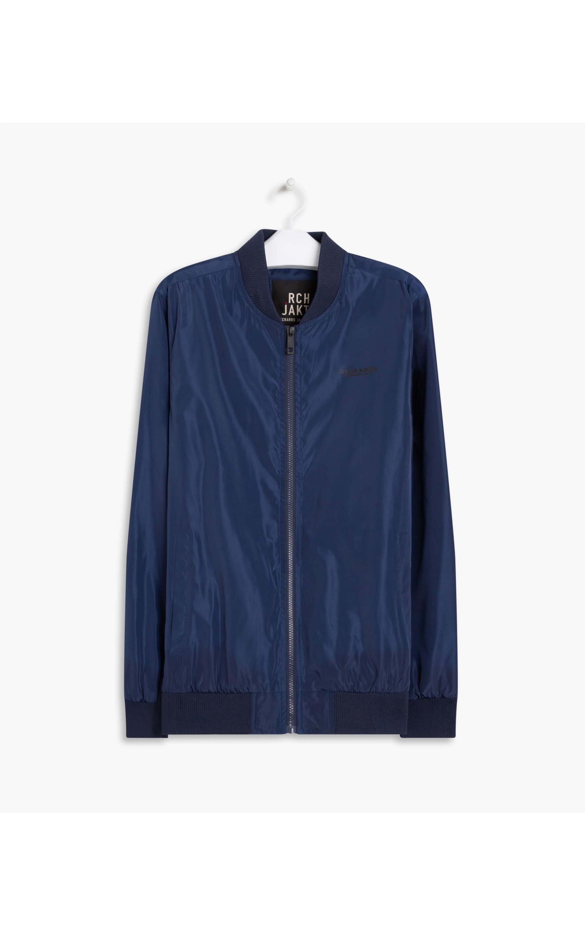 Jaqueta Nylon Bomber Rib Dark Navy