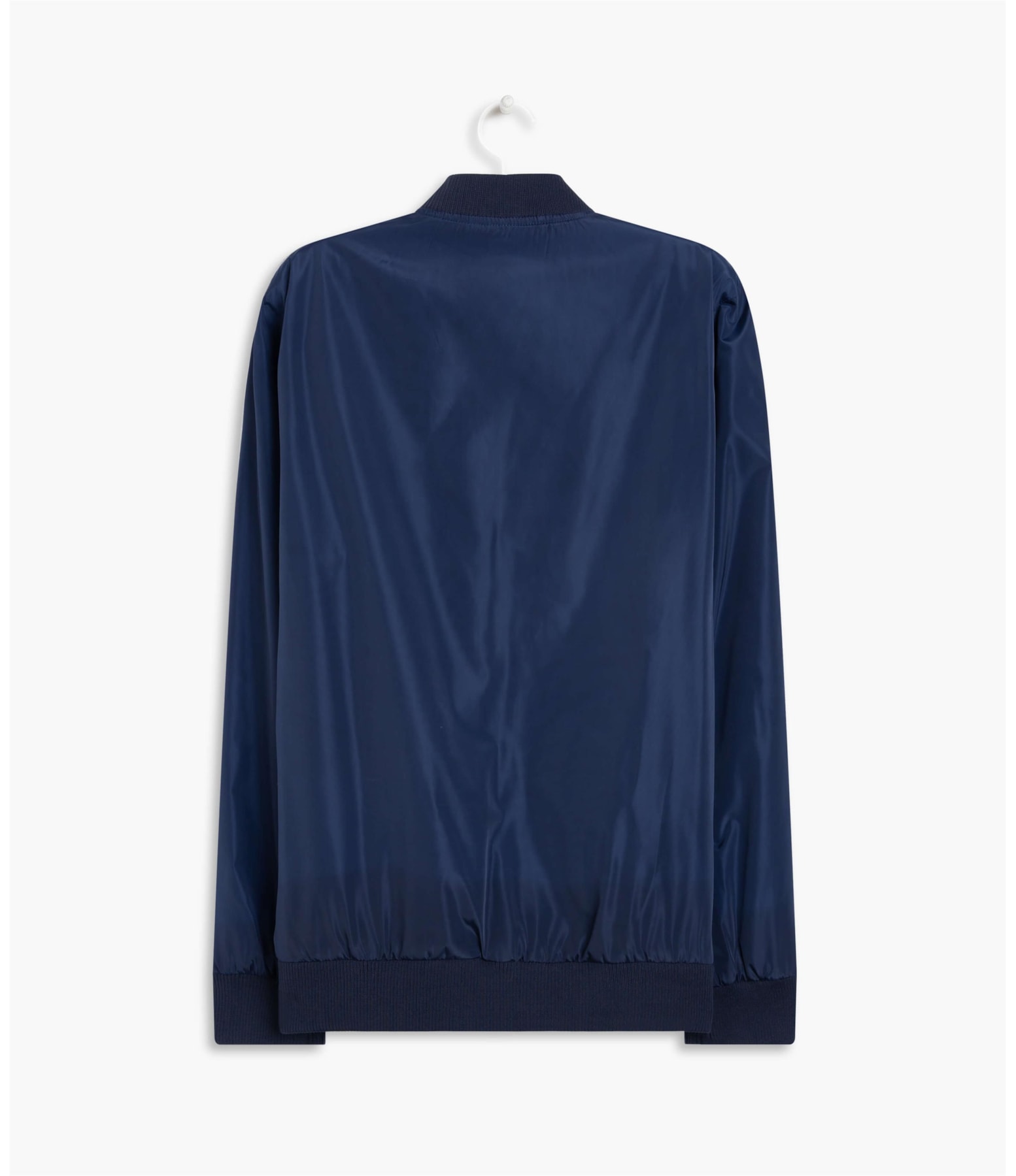 Jaqueta Nylon Bomber Rib Dark Navy