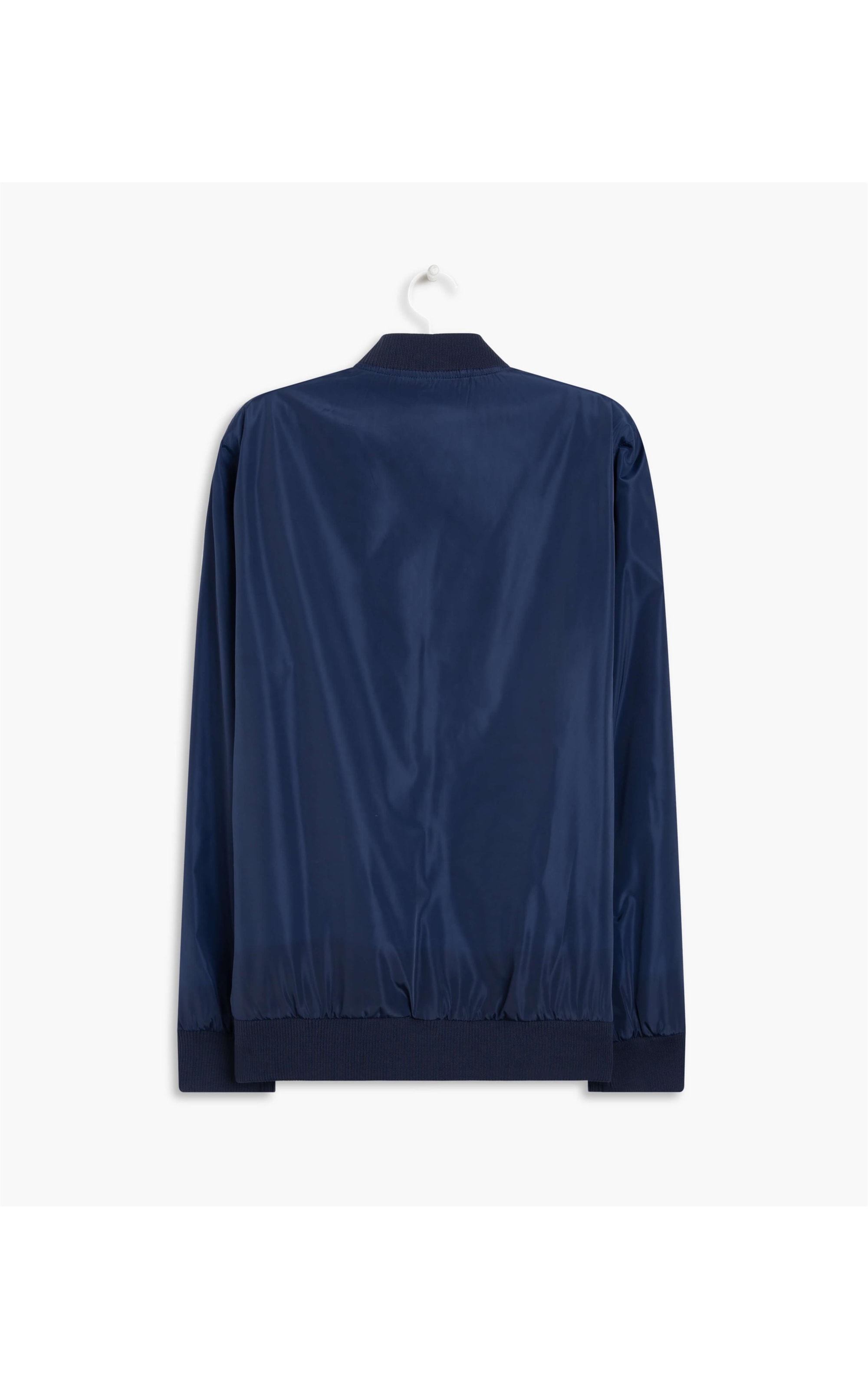Jaqueta Nylon Bomber Rib Dark Navy