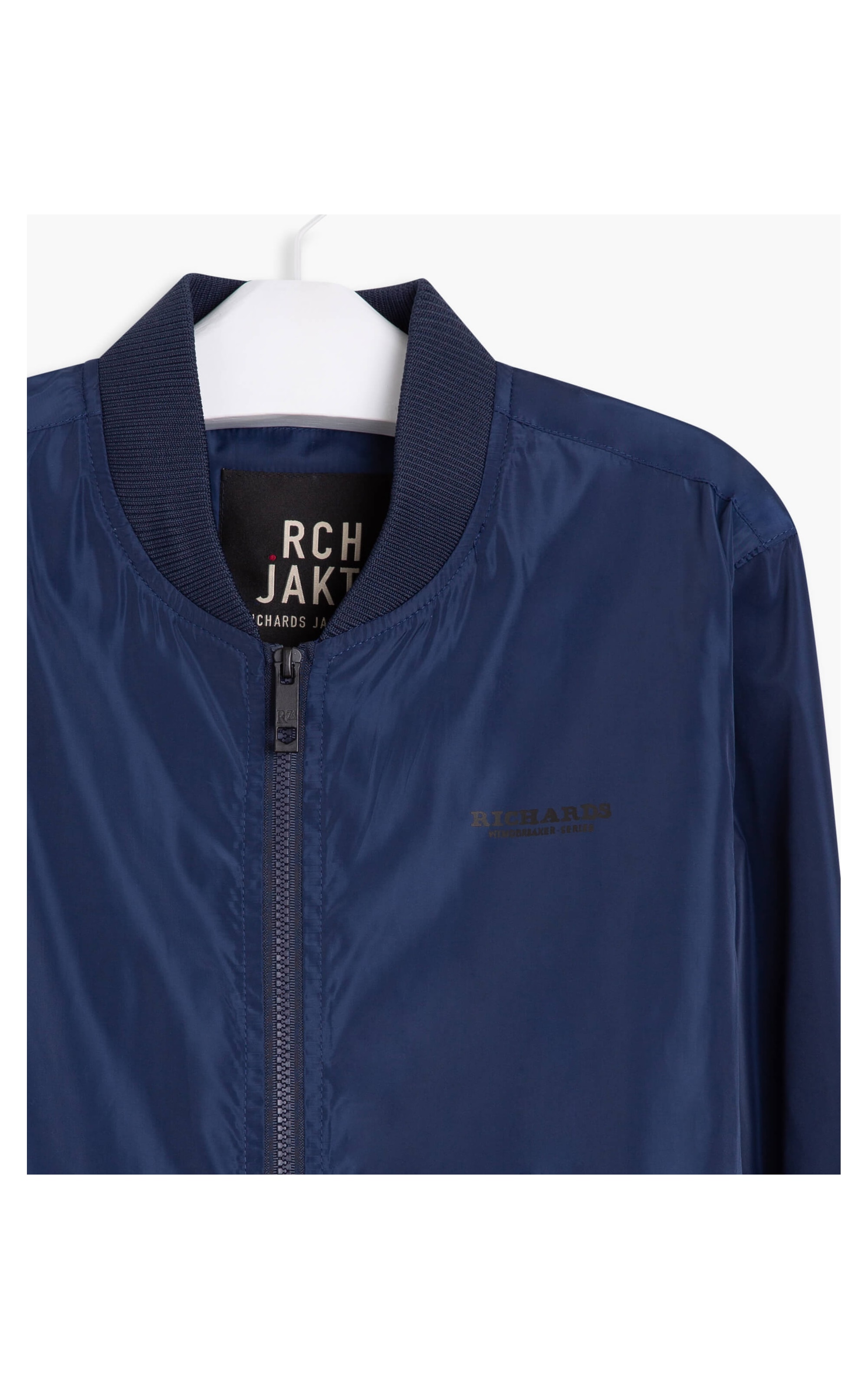 Jaqueta Nylon Bomber Rib Dark Navy