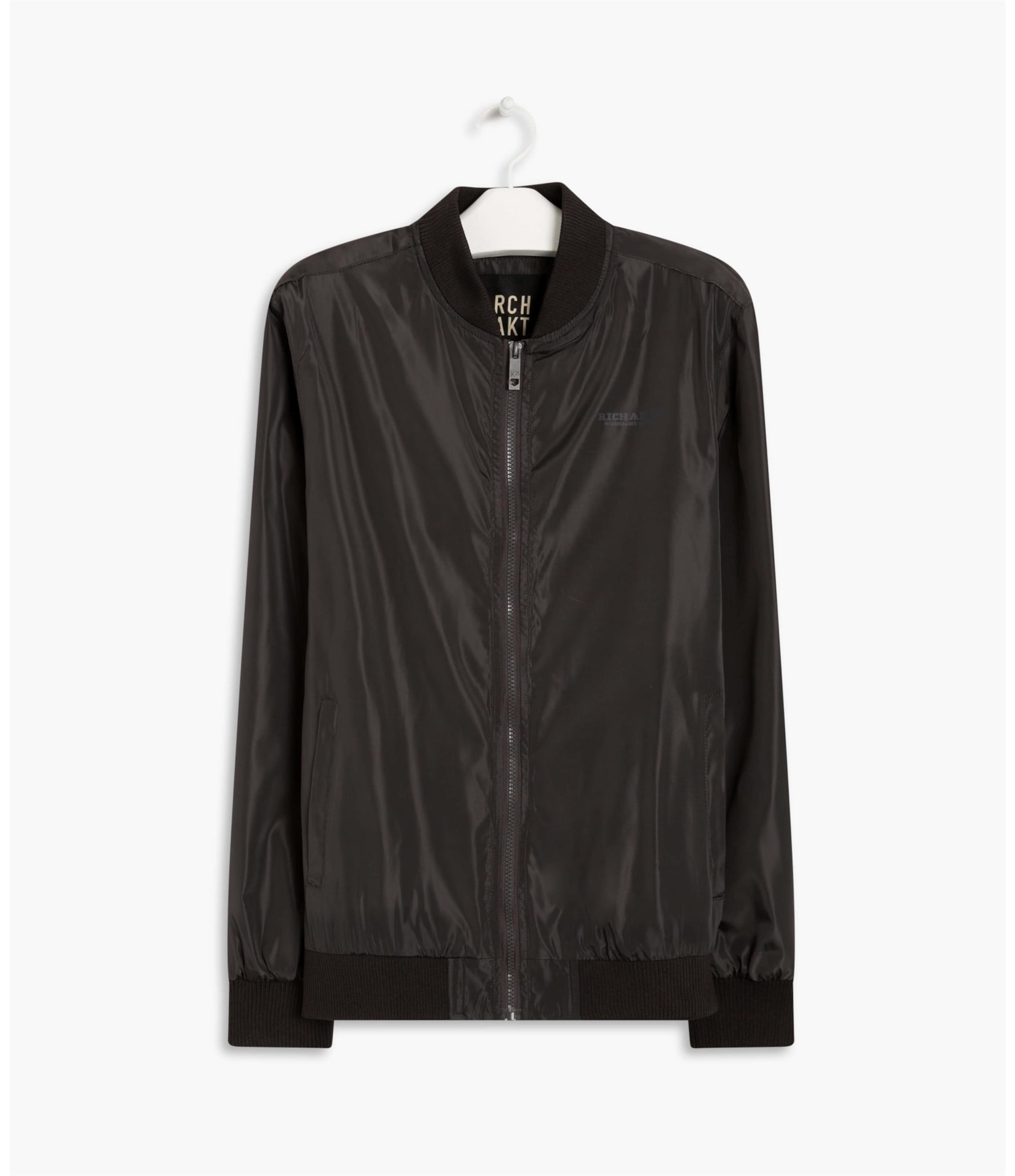 Jaqueta Nylon Bomber Rib Grafite