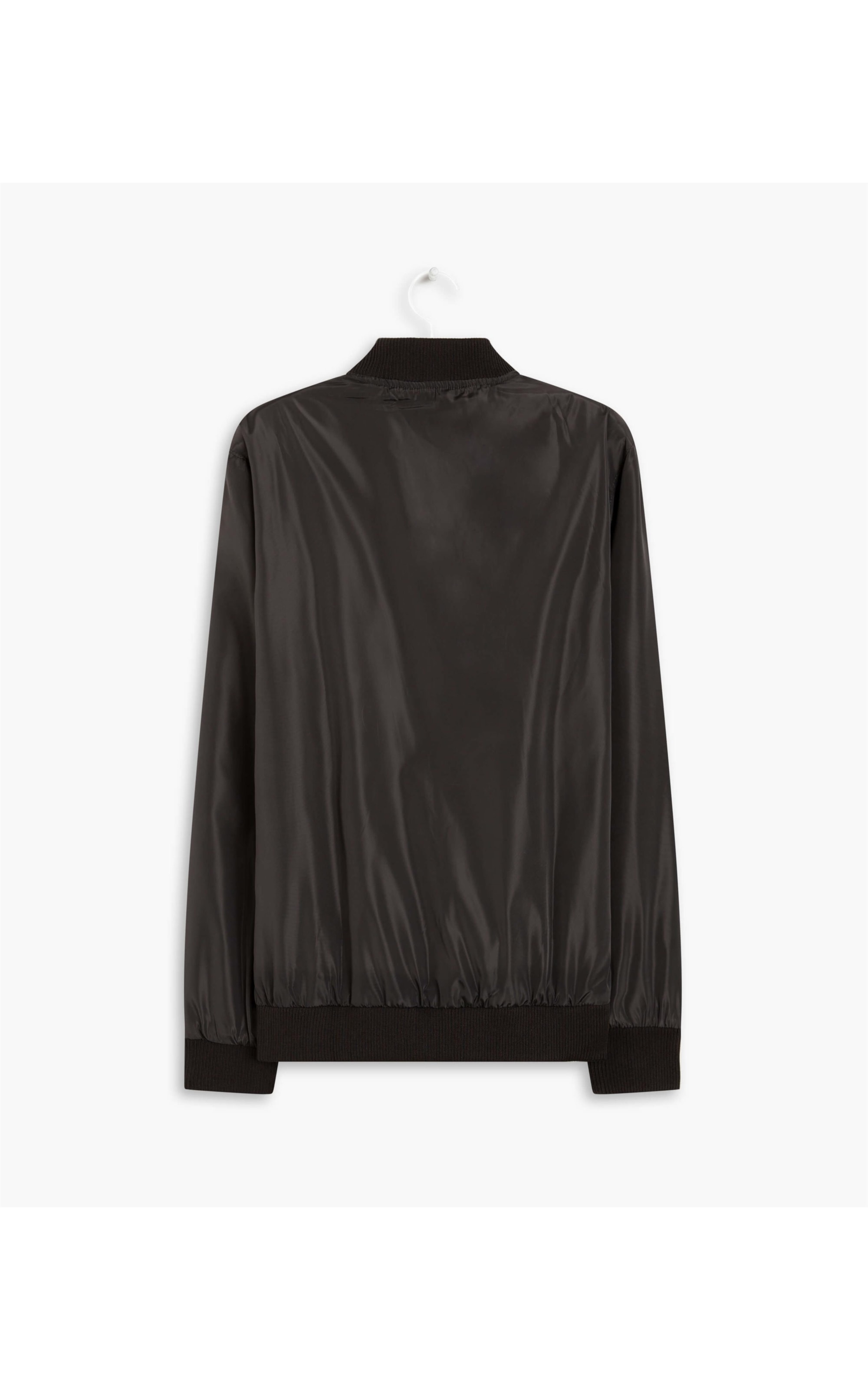 Jaqueta Nylon Bomber Rib Grafite