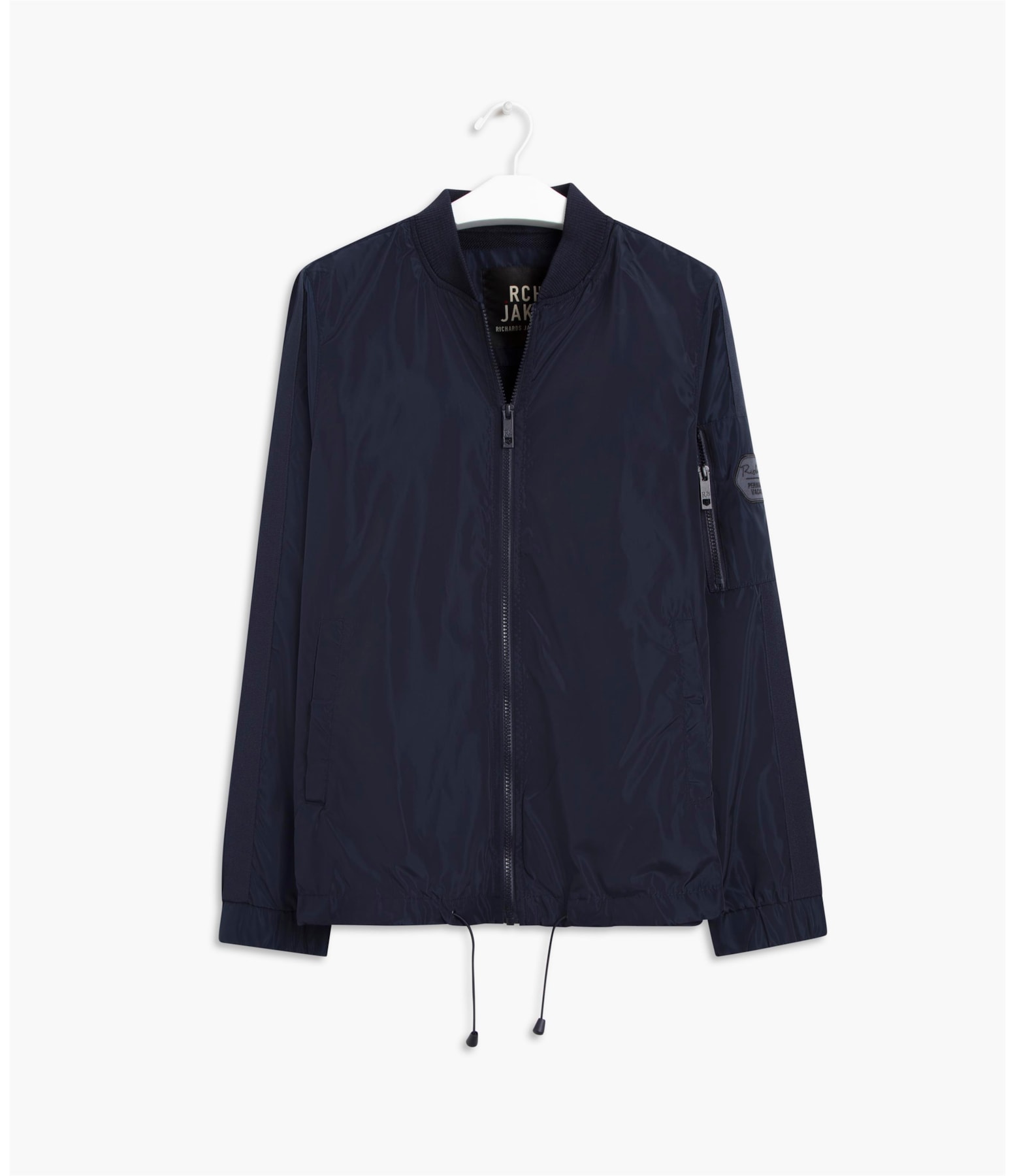 Jaqueta Nylon Bomber Rib Marinho