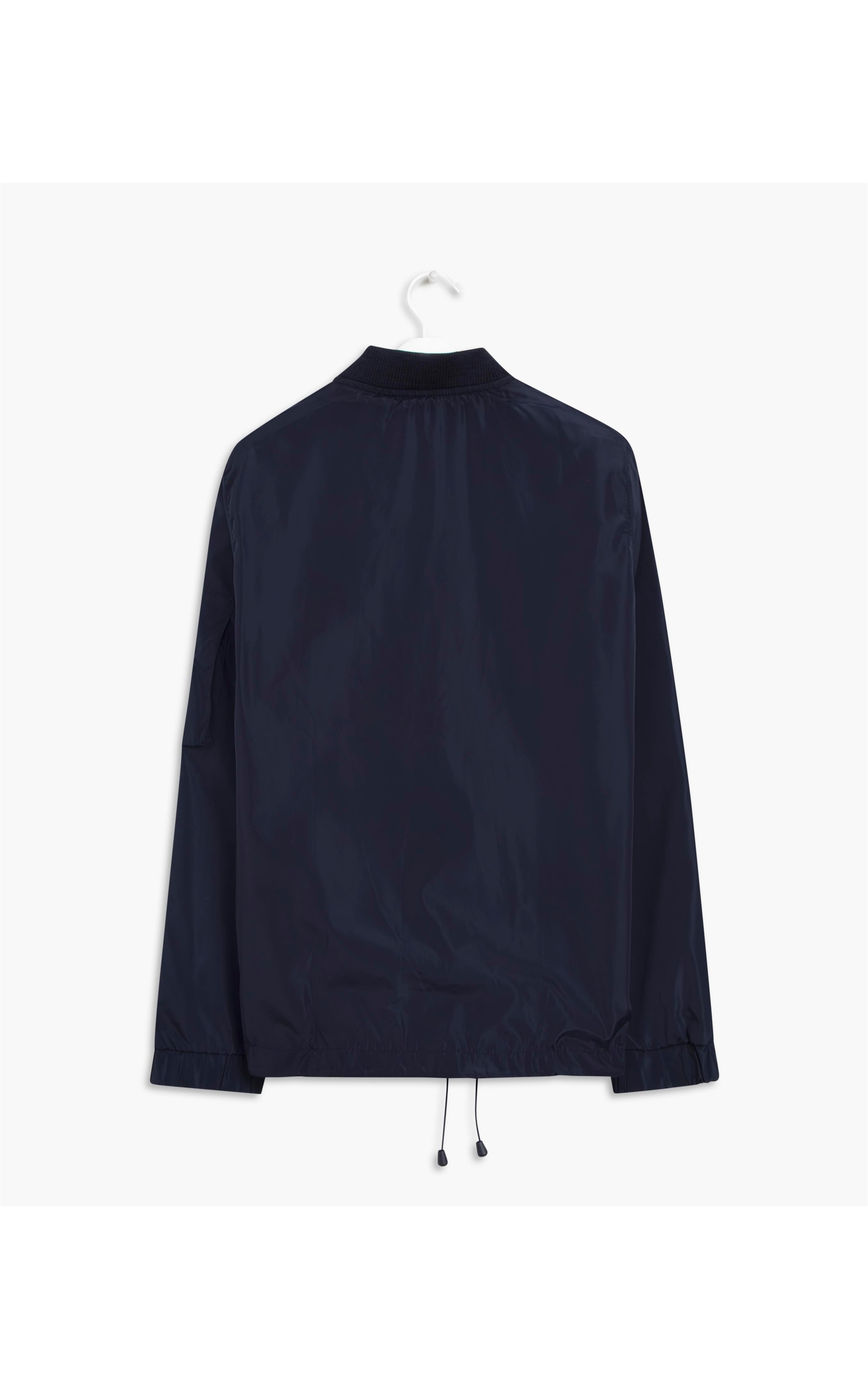 Jaqueta Nylon Bomber Rib Marinho