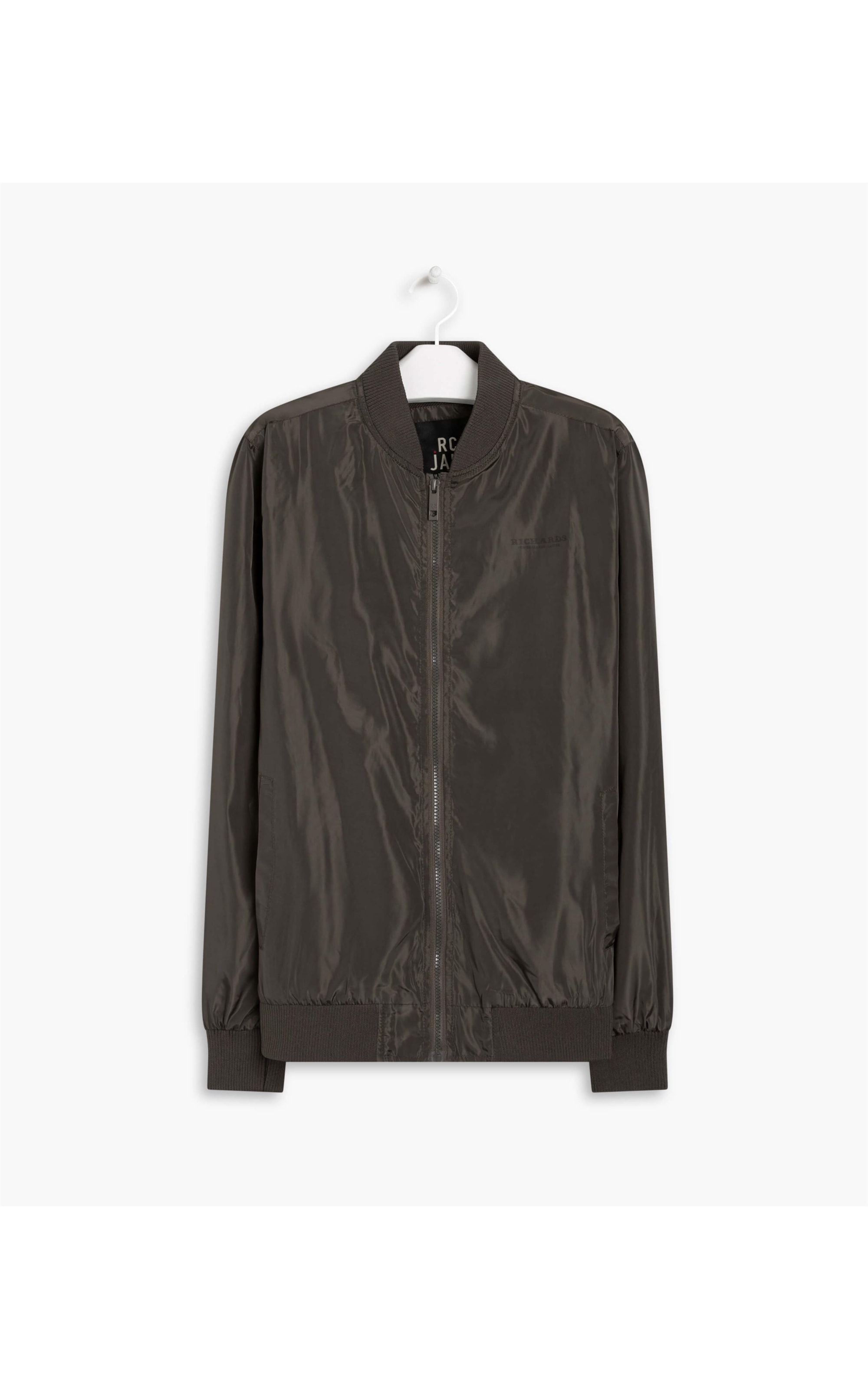 Jaqueta Nylon Bomber Rib Verde Militar
