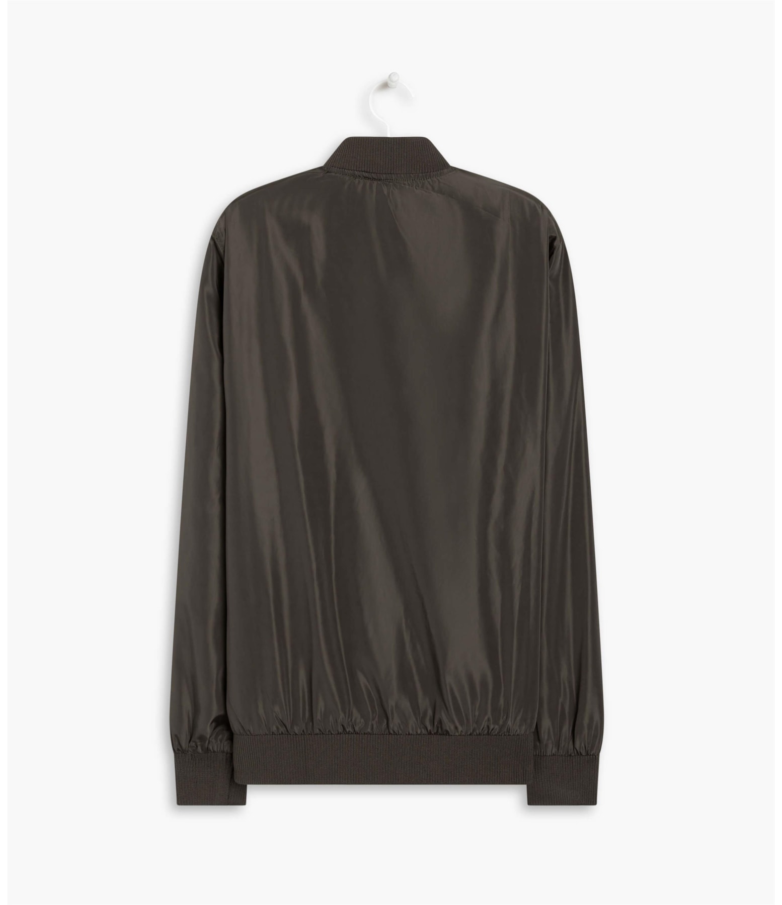 Jaqueta Nylon Bomber Rib Verde Militar
