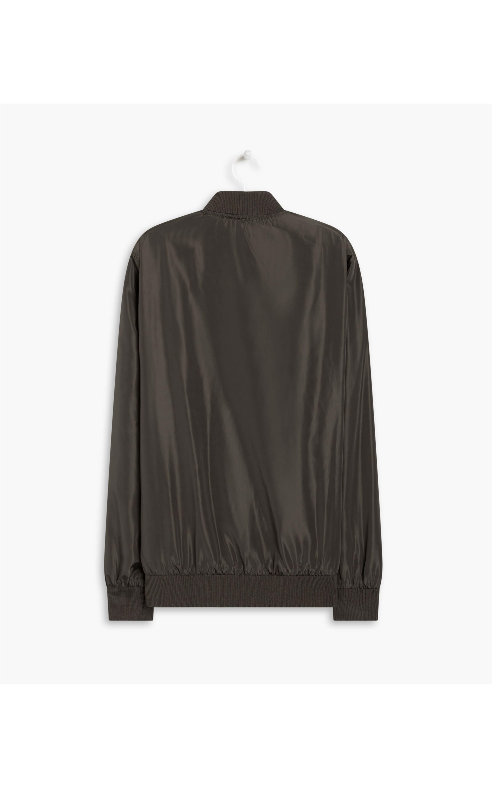 Jaqueta Nylon Bomber Rib Verde Militar