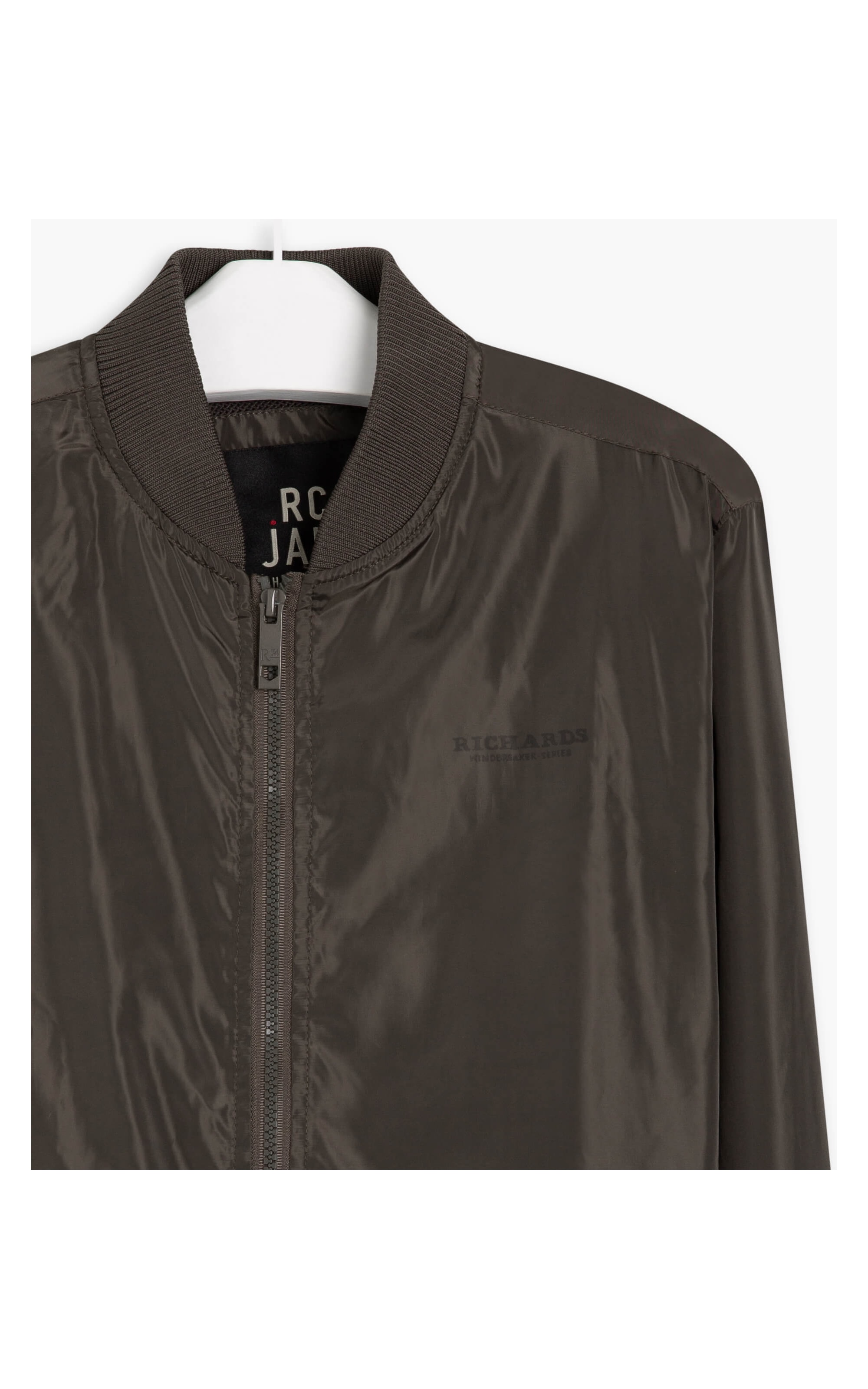 Jaqueta Nylon Bomber Rib Verde Militar