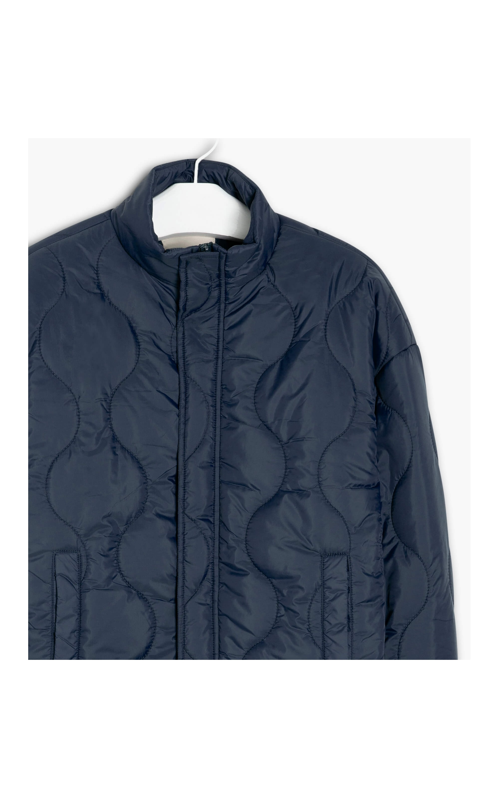Jaqueta Nylon Diamond Puffer Dark Navy