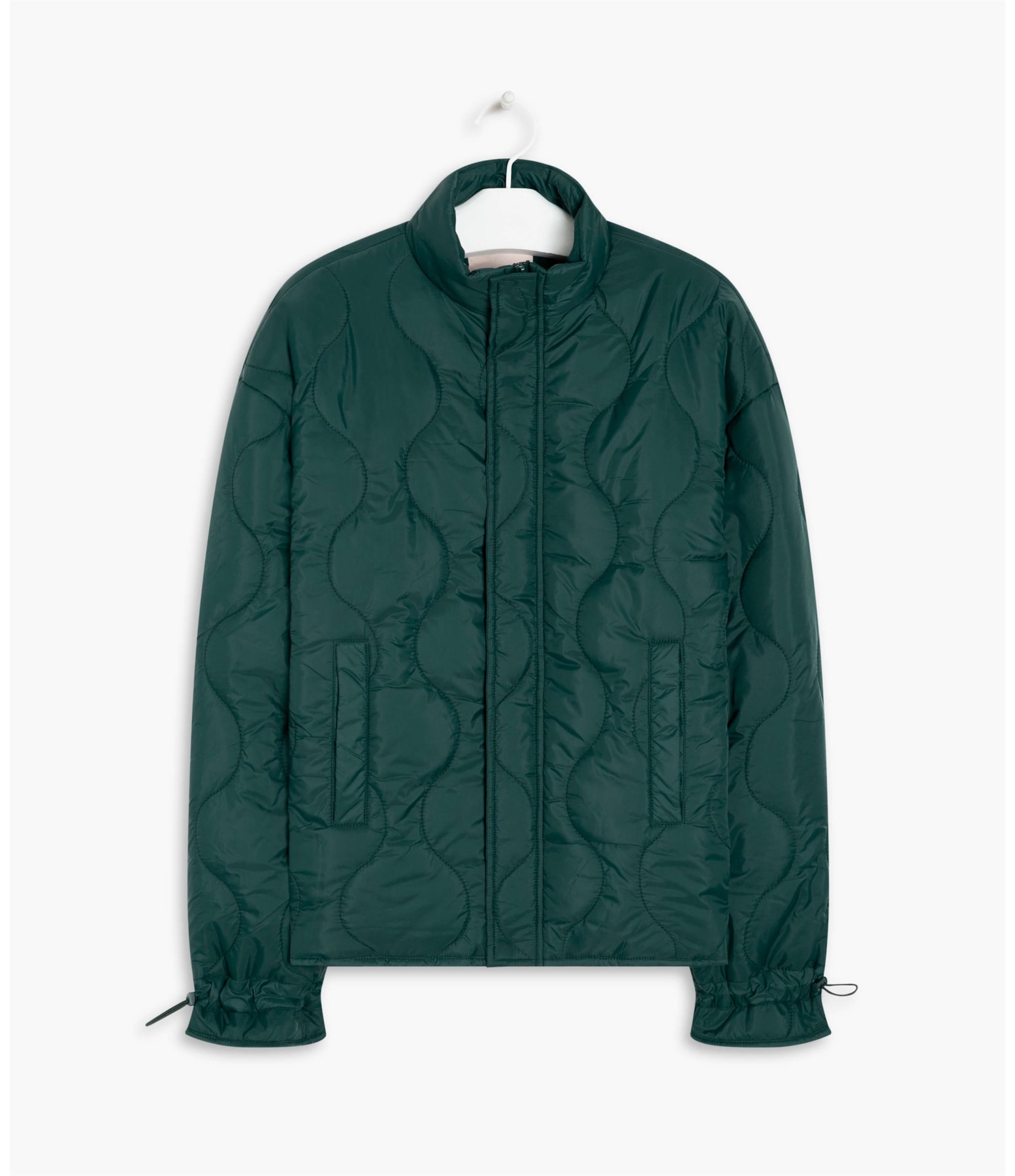 Jaqueta Nylon Diamond Puffer Verde Jade