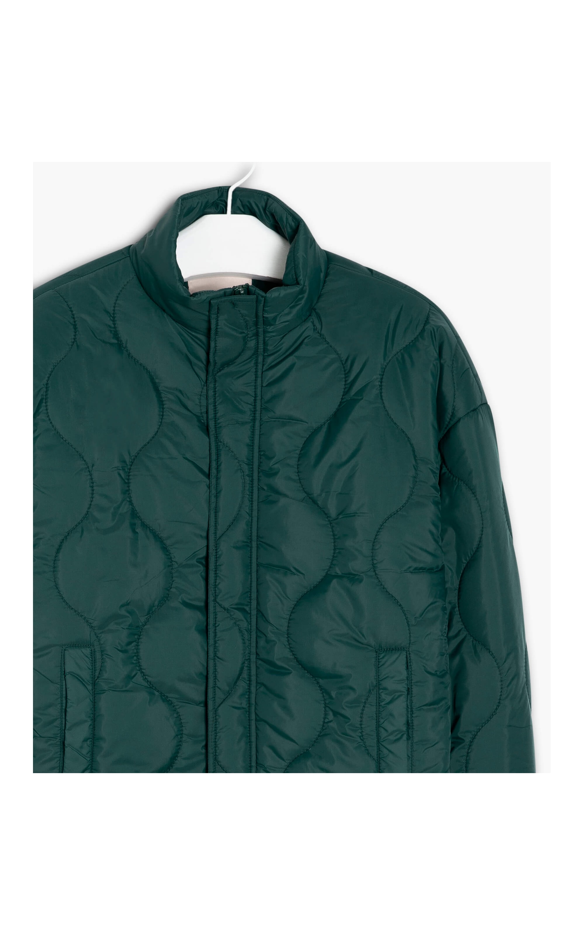Jaqueta Nylon Diamond Puffer Verde Jade