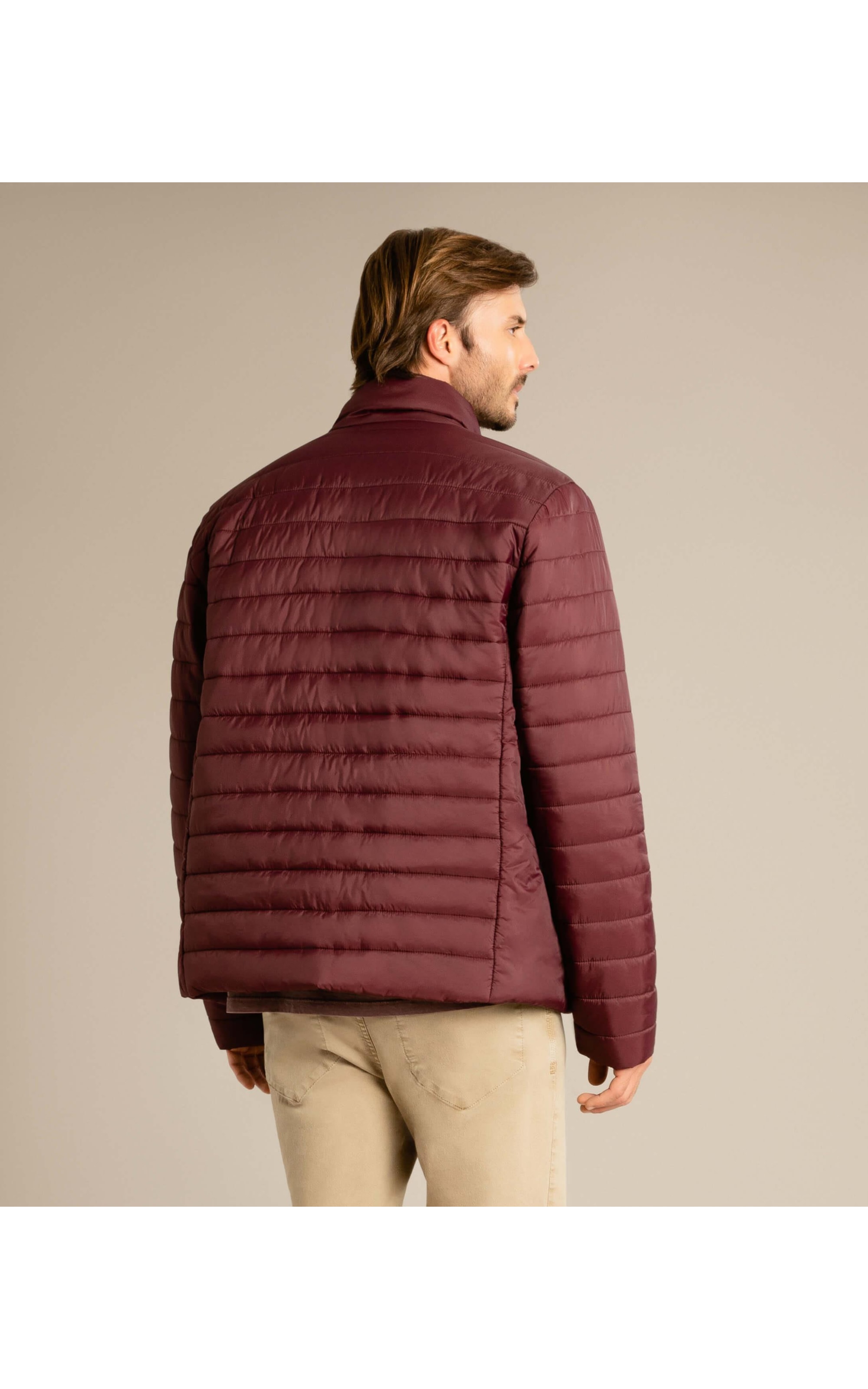 Jaqueta Nylon Light León Dark Wine