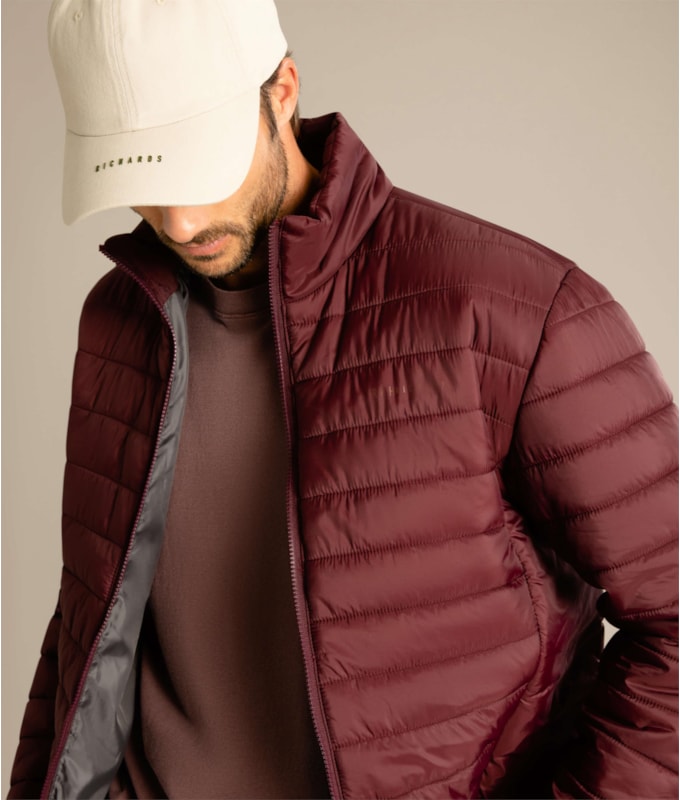 Jaqueta Nylon Light León Dark Wine