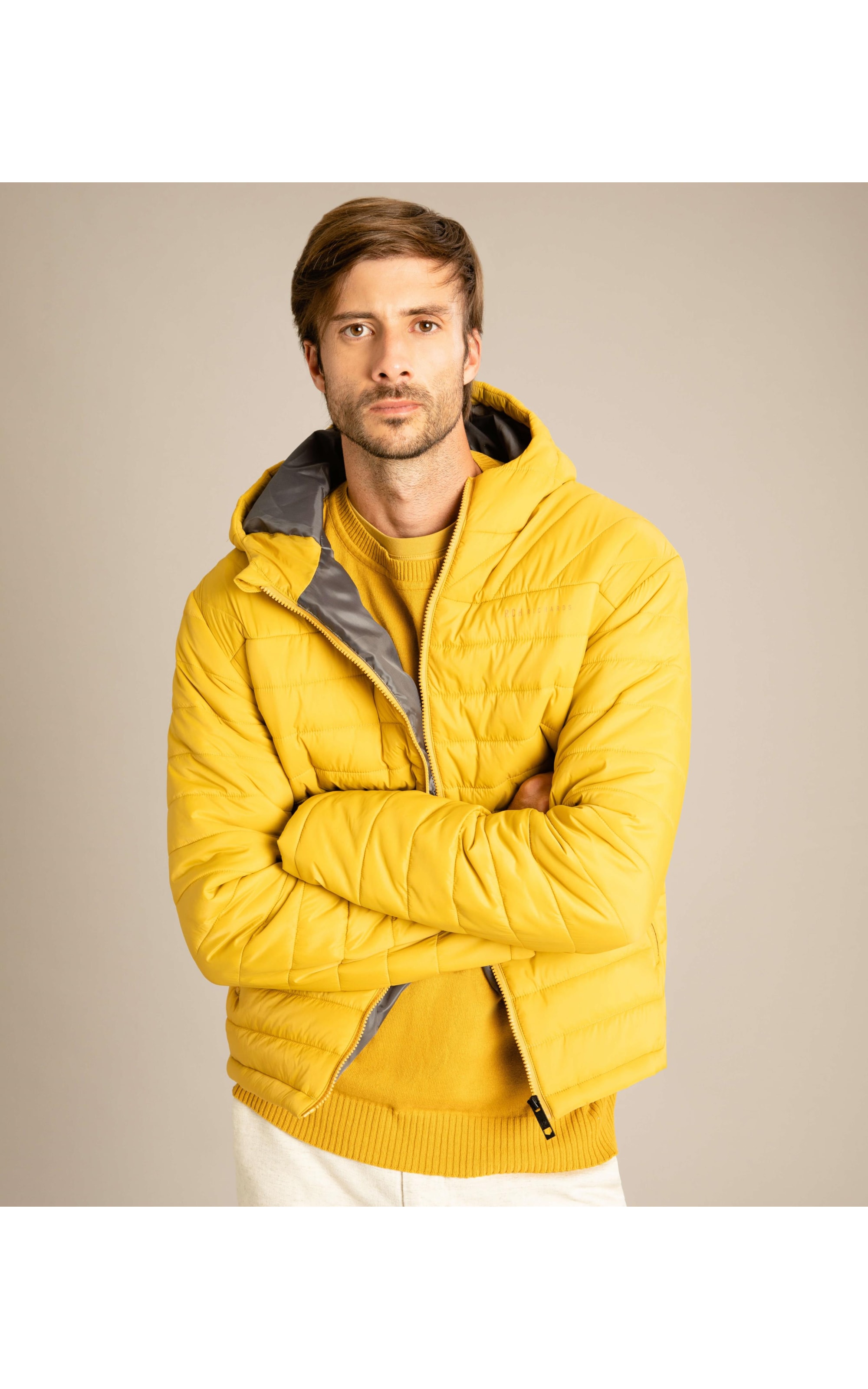 Jaqueta Nylon Light San Juan Mostarda