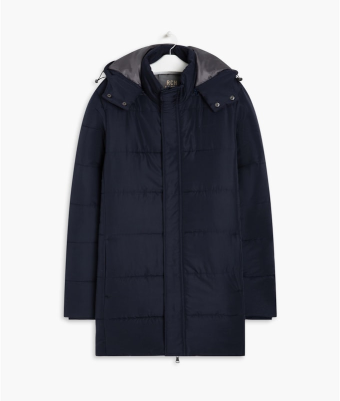 Jaqueta Nylon Long Dark Navy