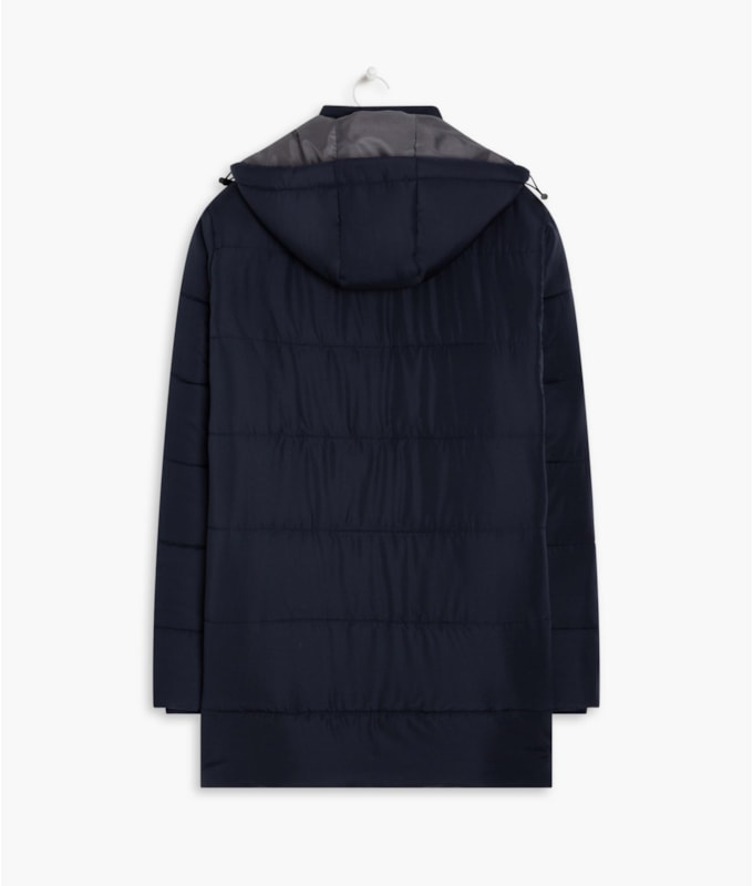 Jaqueta Nylon Long Dark Navy