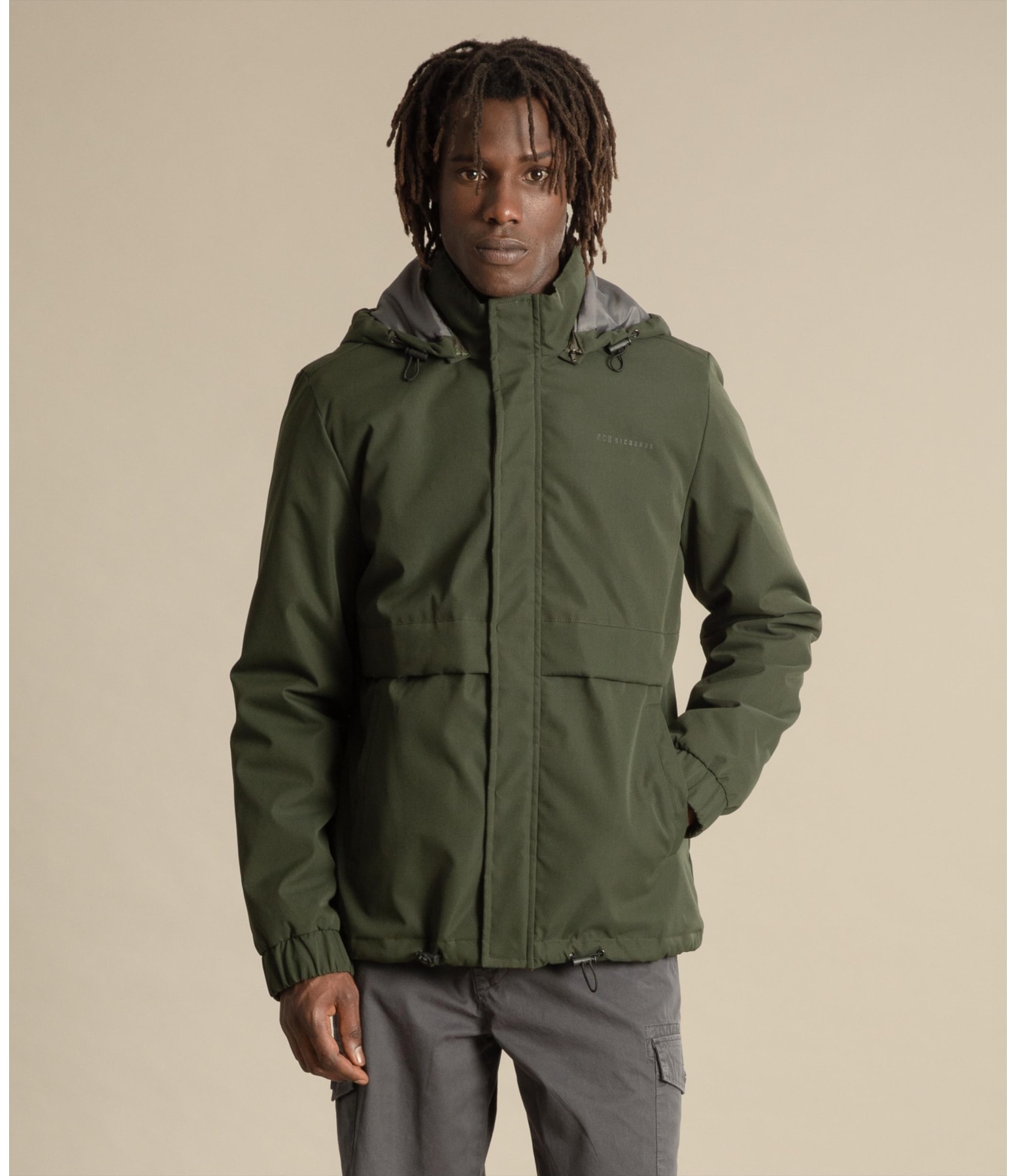 Jaqueta Nylon Puebla Verde Militar