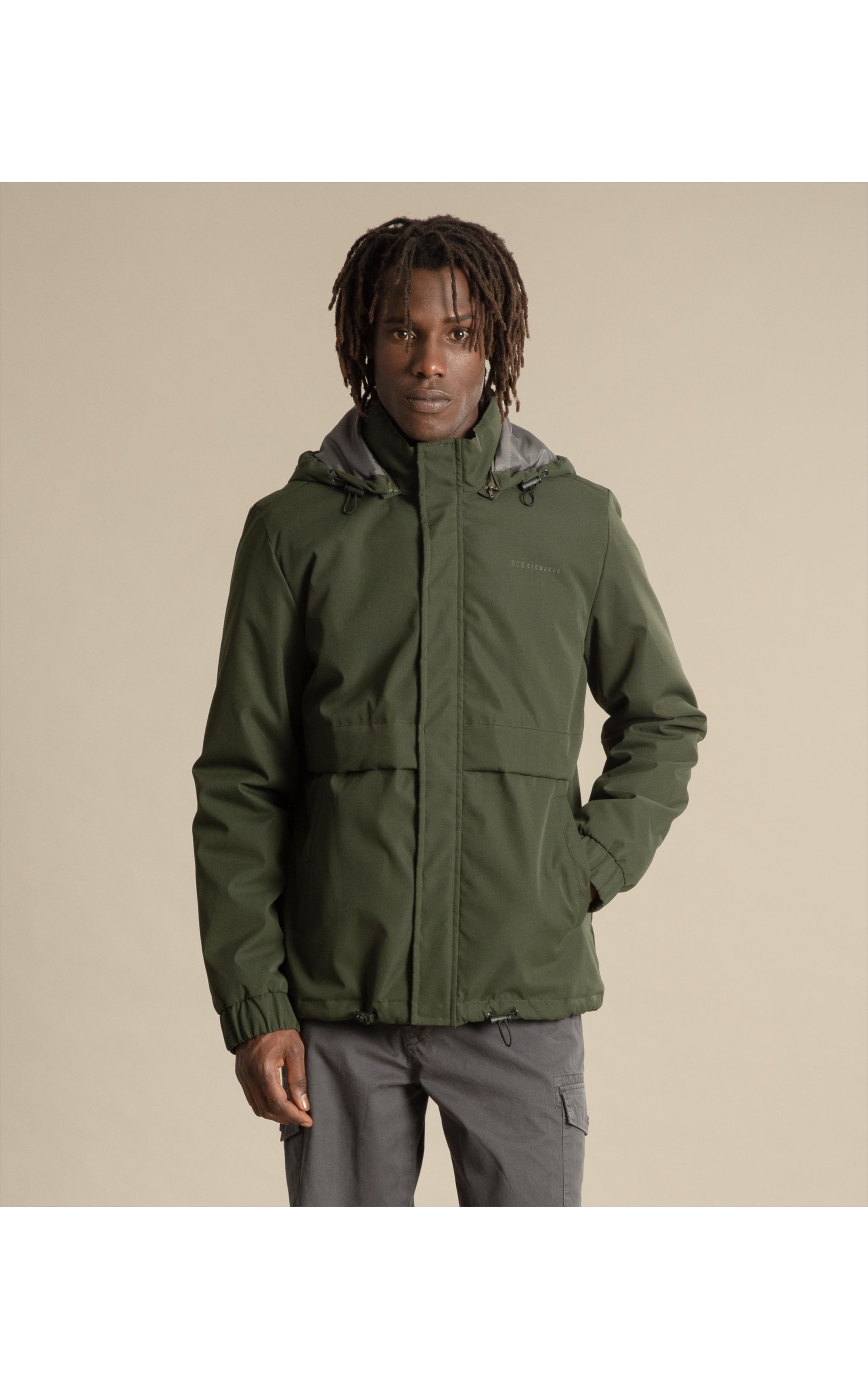 Jaqueta Nylon Puebla Verde Militar