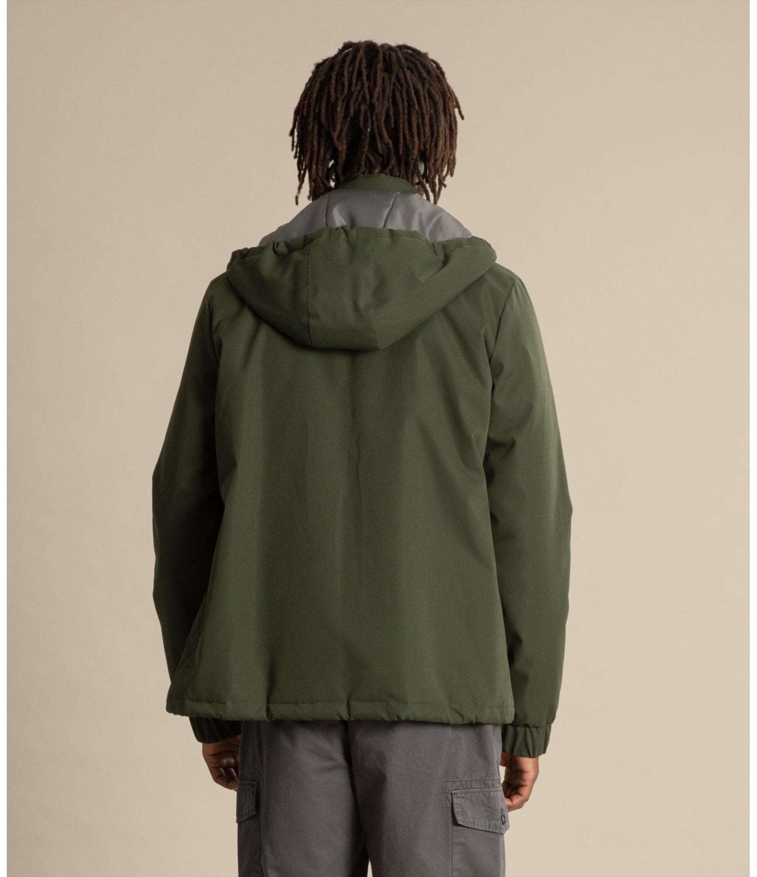 Jaqueta Nylon Puebla Verde Militar