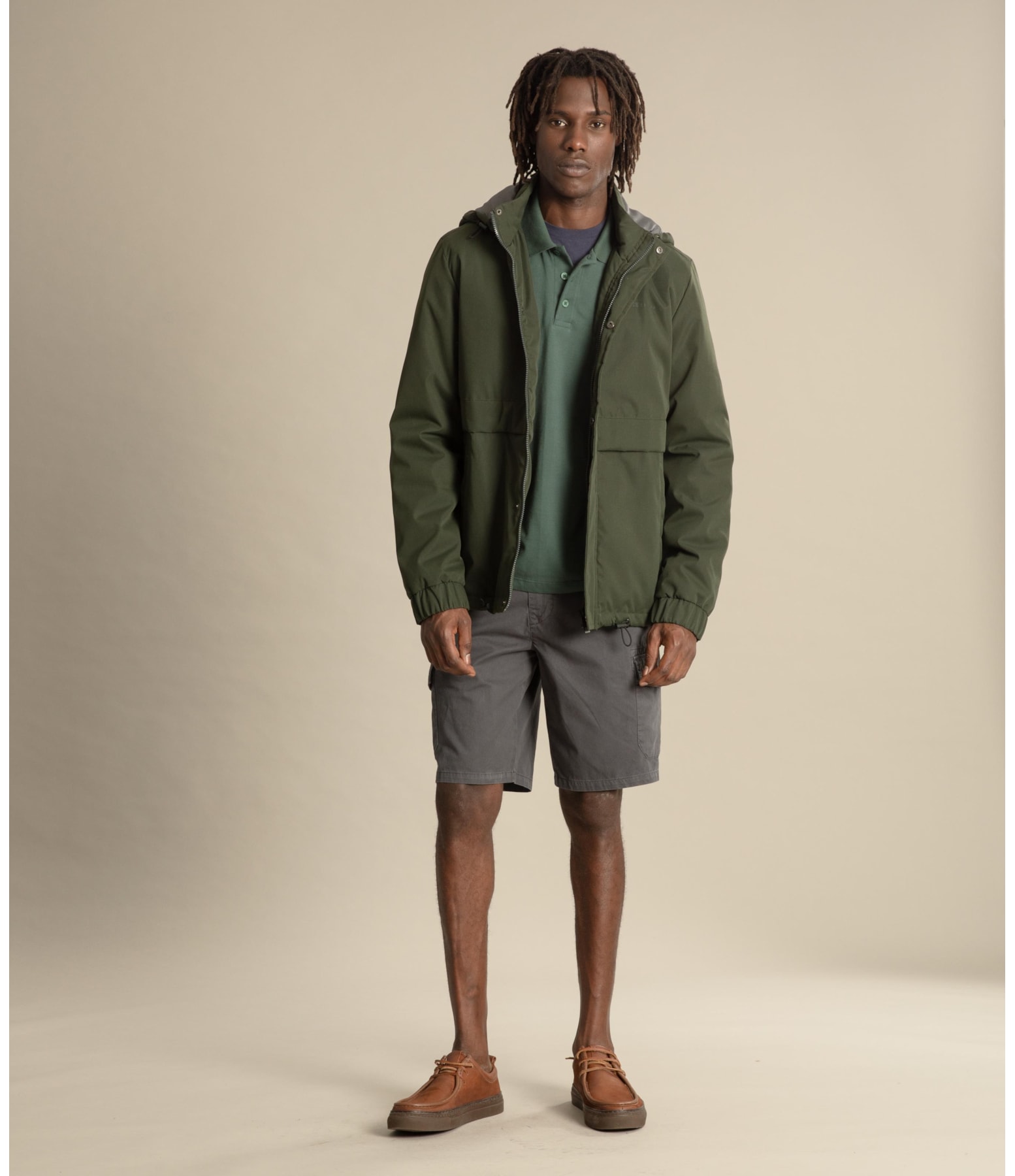 Jaqueta Nylon Puebla Verde Militar