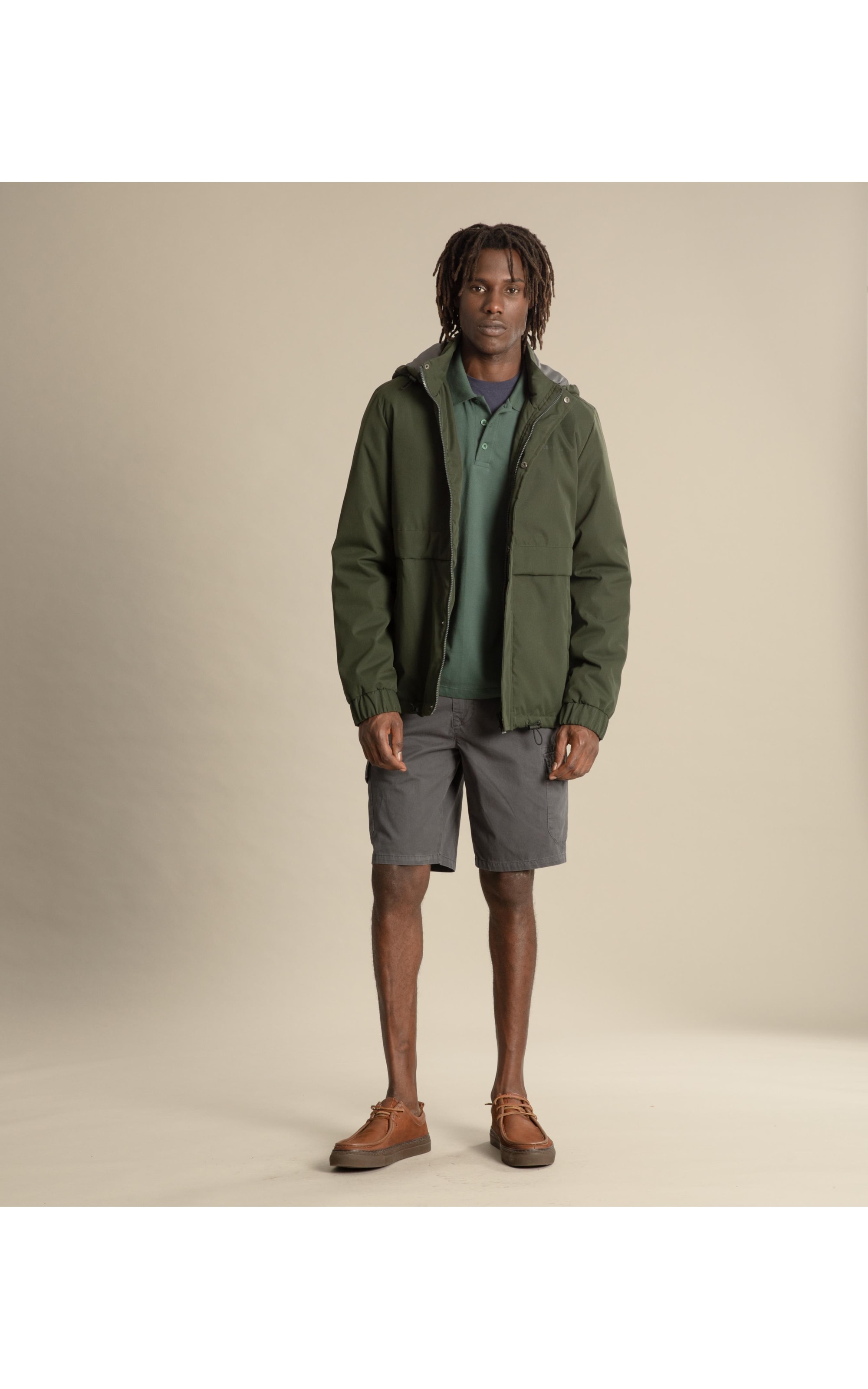 Jaqueta Nylon Puebla Verde Militar