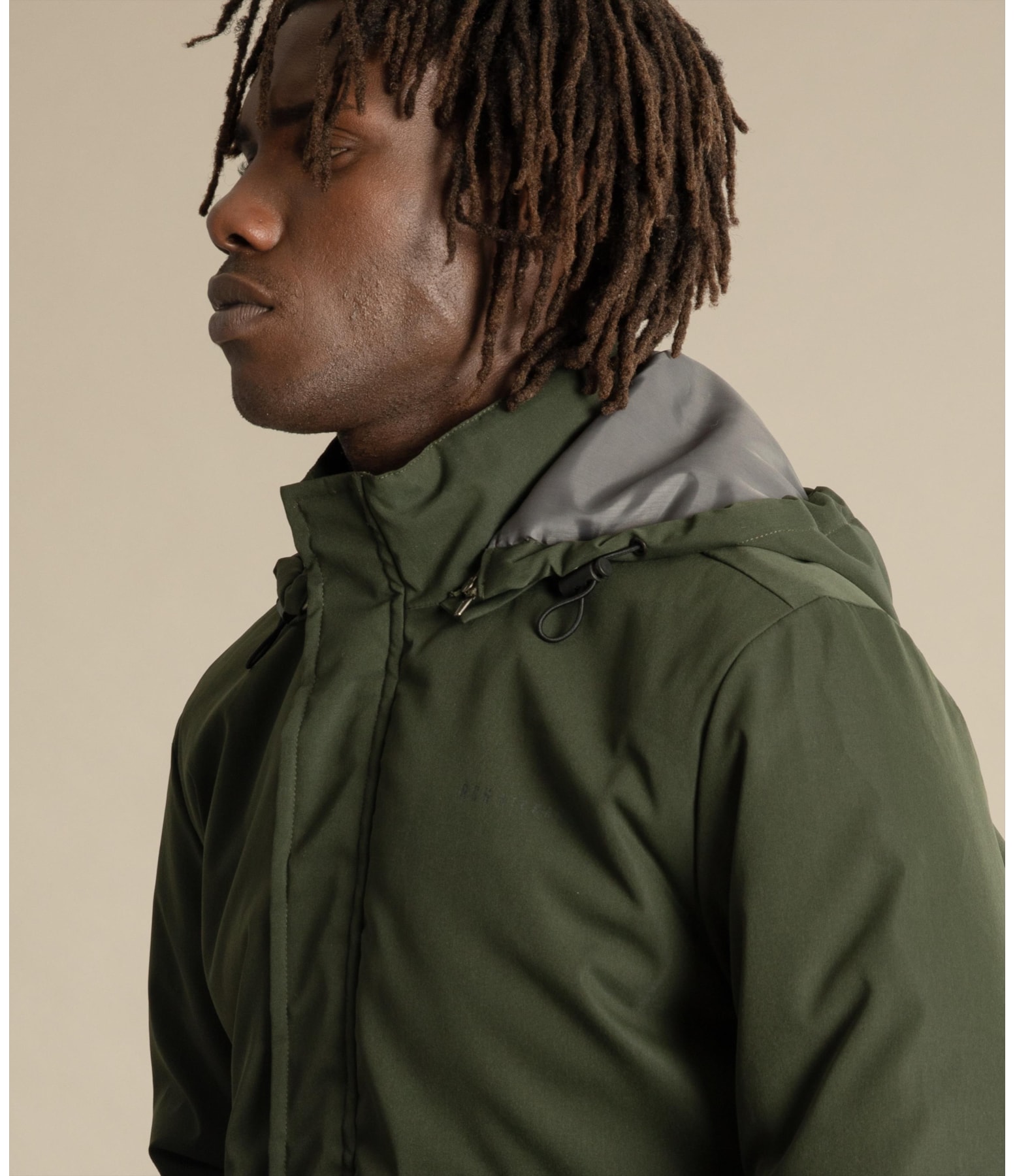 Jaqueta Nylon Puebla Verde Militar