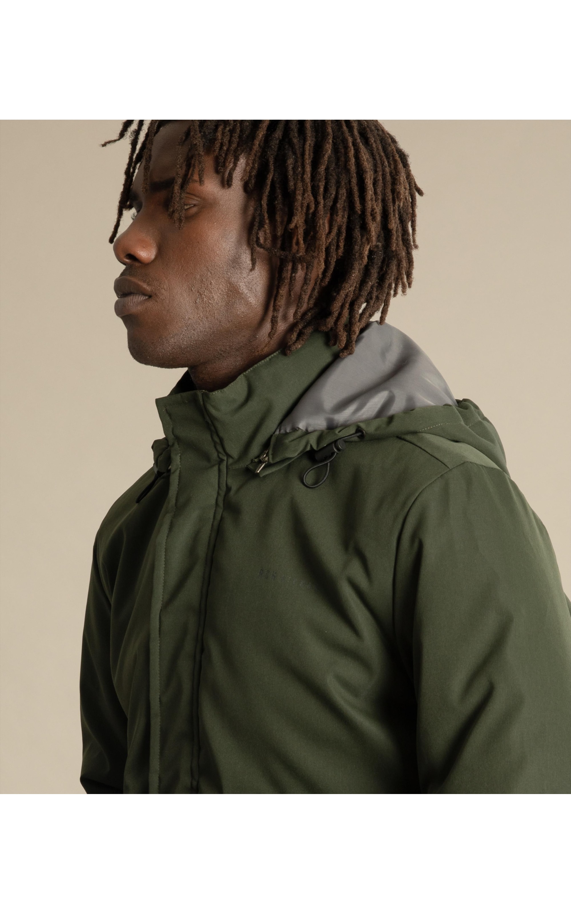 Jaqueta Nylon Puebla Verde Militar