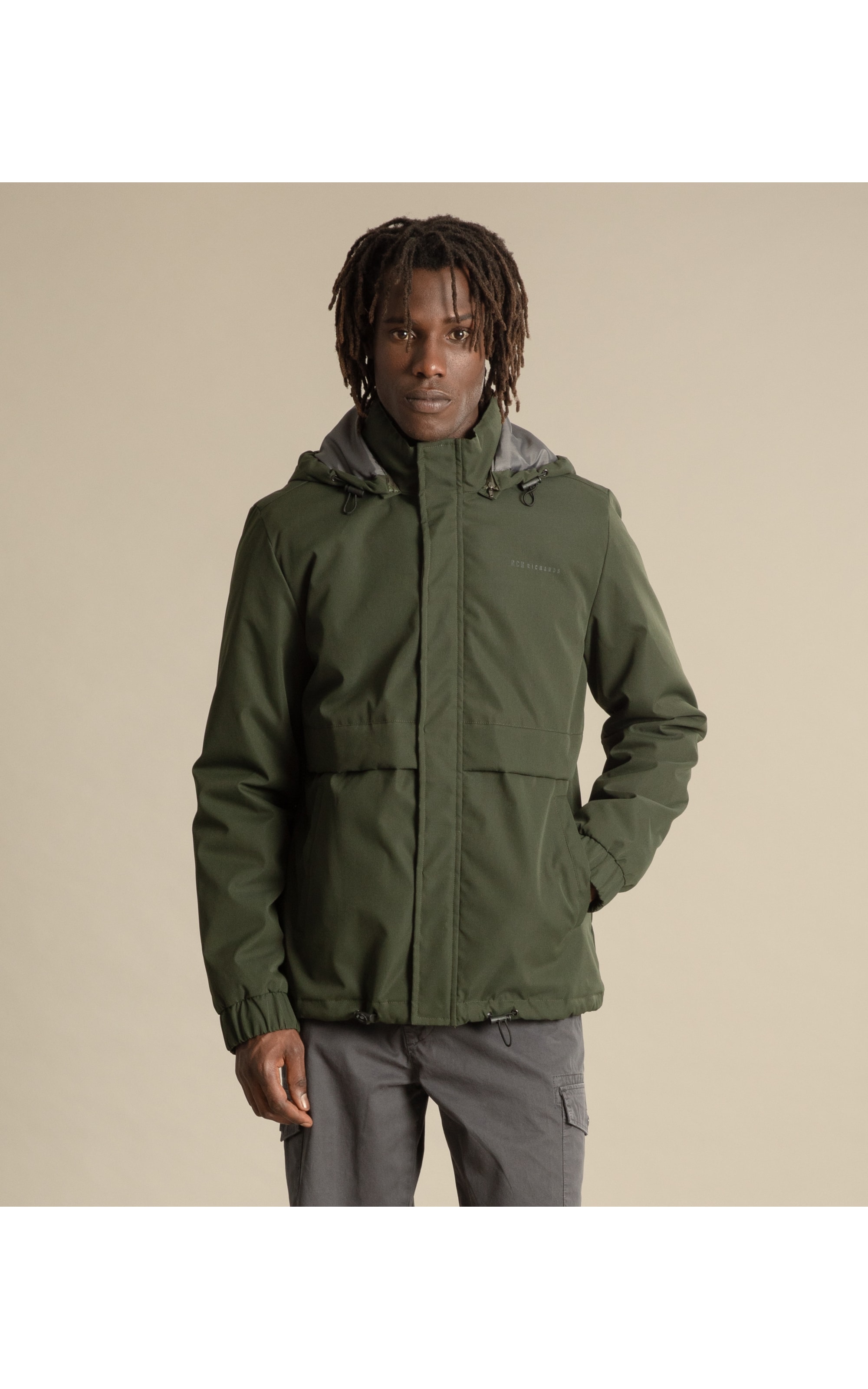 Jaqueta Nylon Puebla Verde Militar