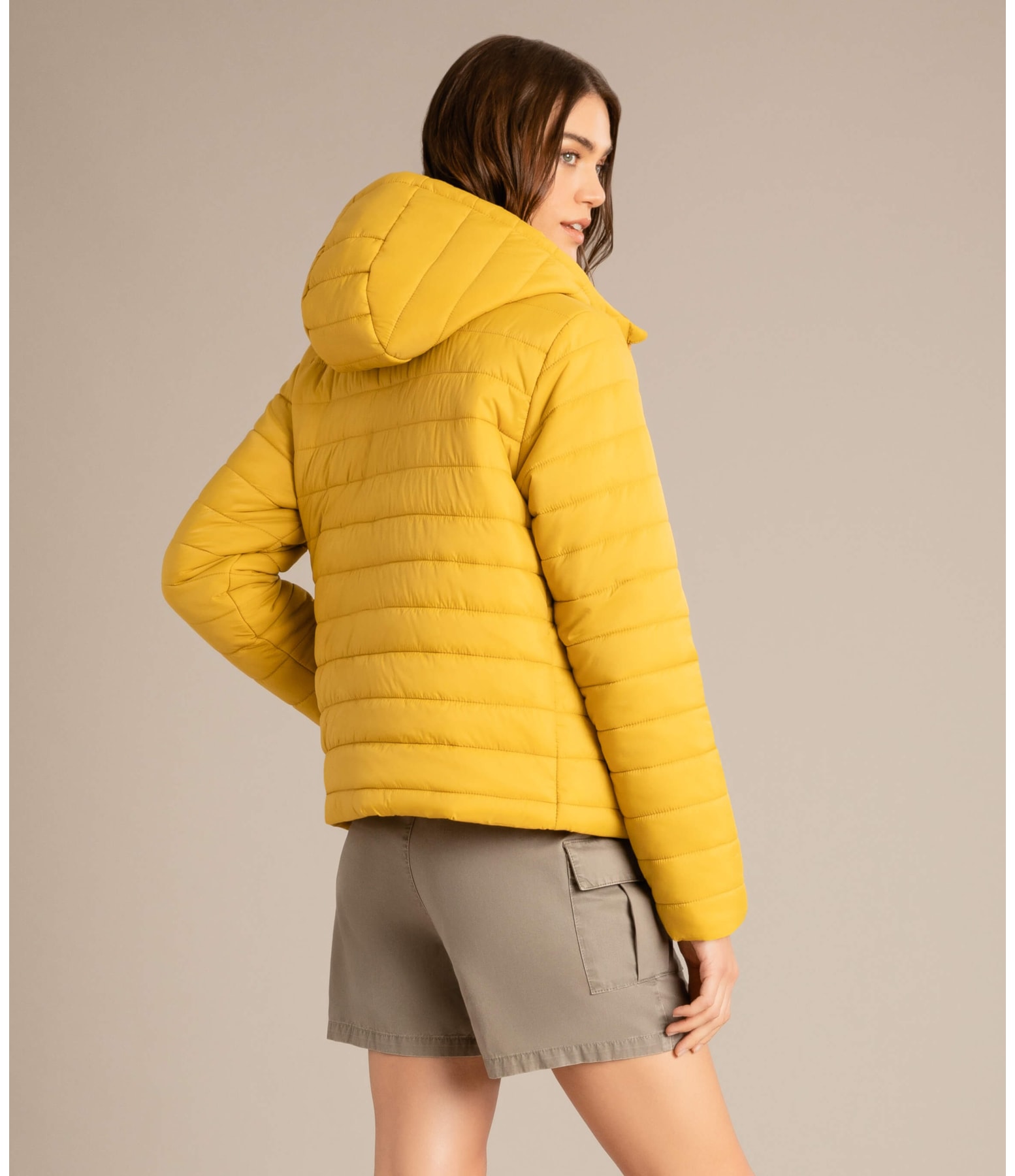 Jaqueta Orlean Light Puffer Mostarda