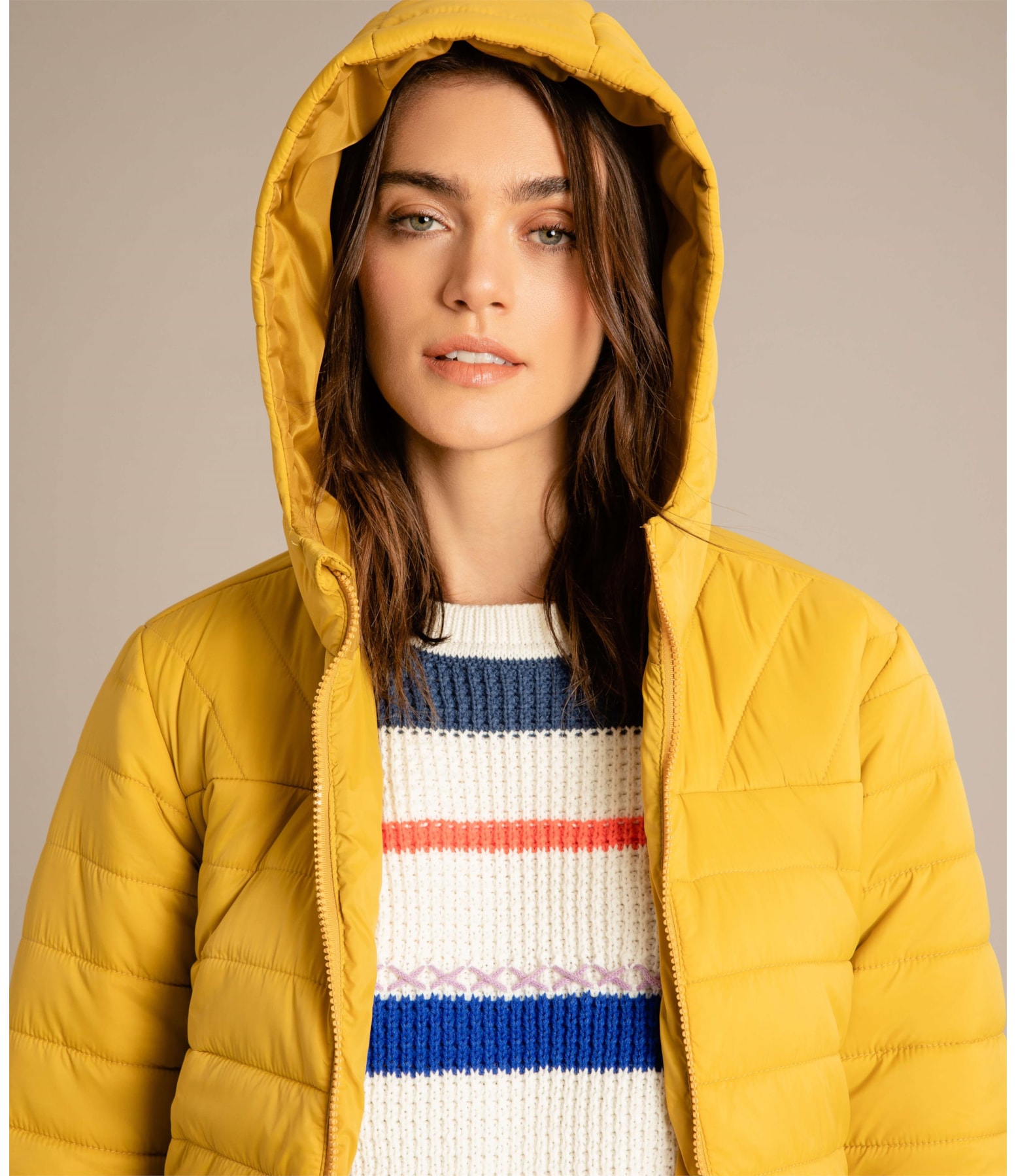 Jaqueta Orlean Light Puffer Mostarda