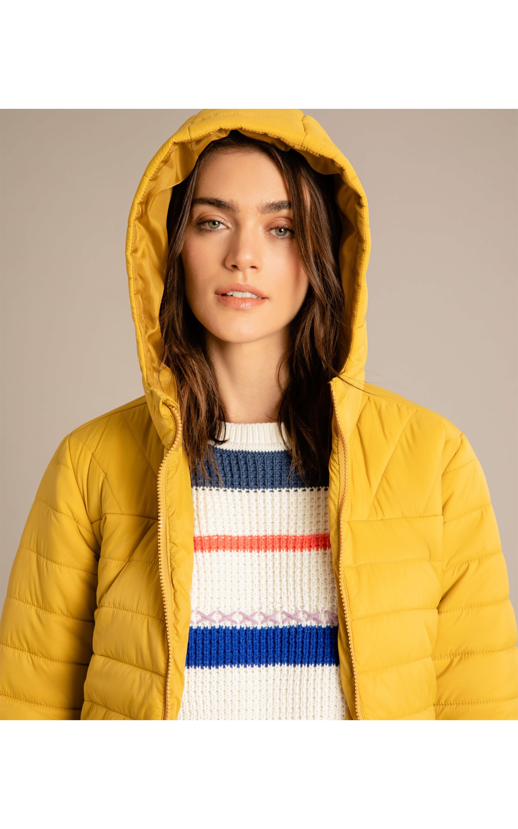 Jaqueta Orlean Light Puffer Mostarda