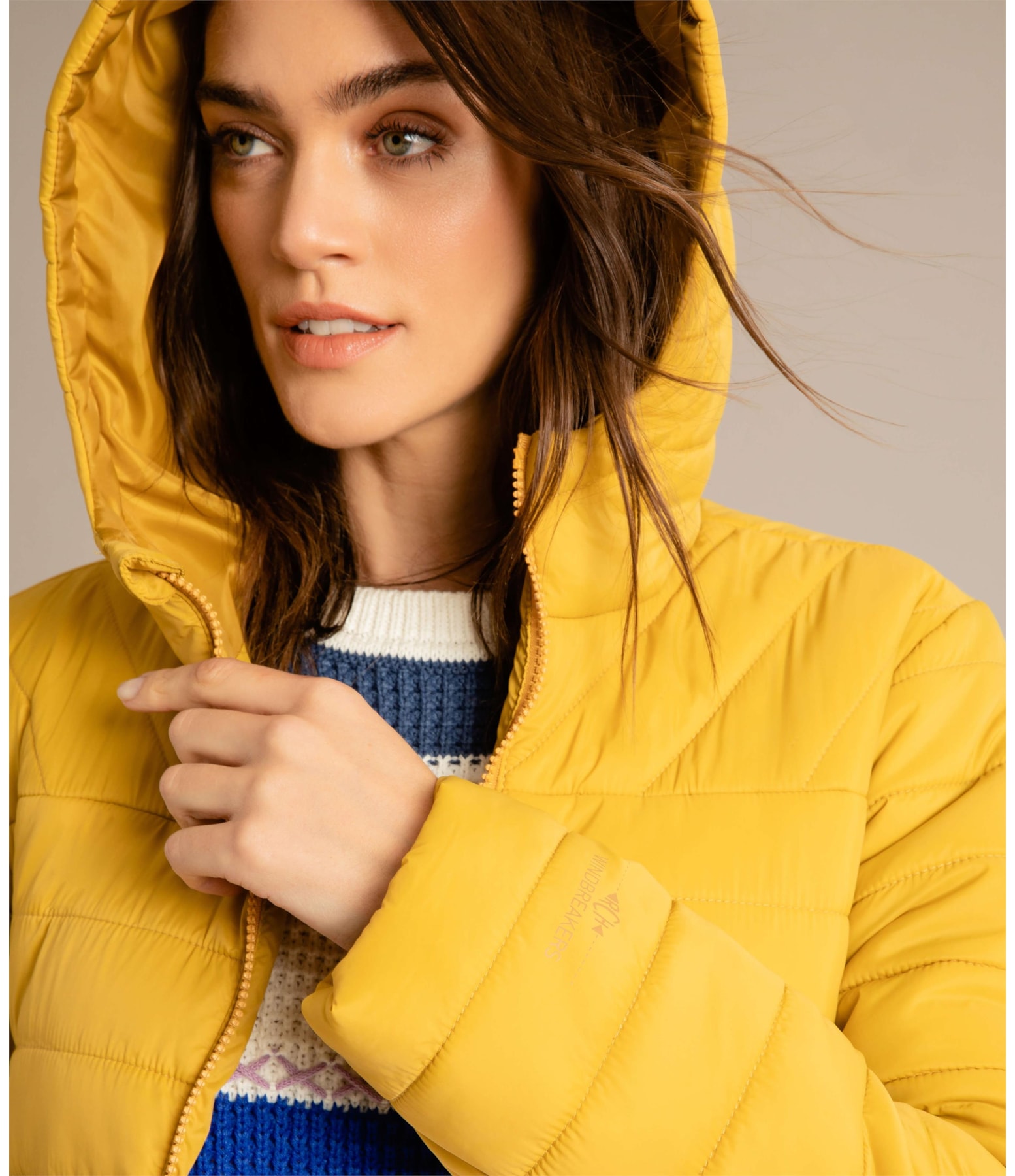 Jaqueta Orlean Light Puffer Mostarda