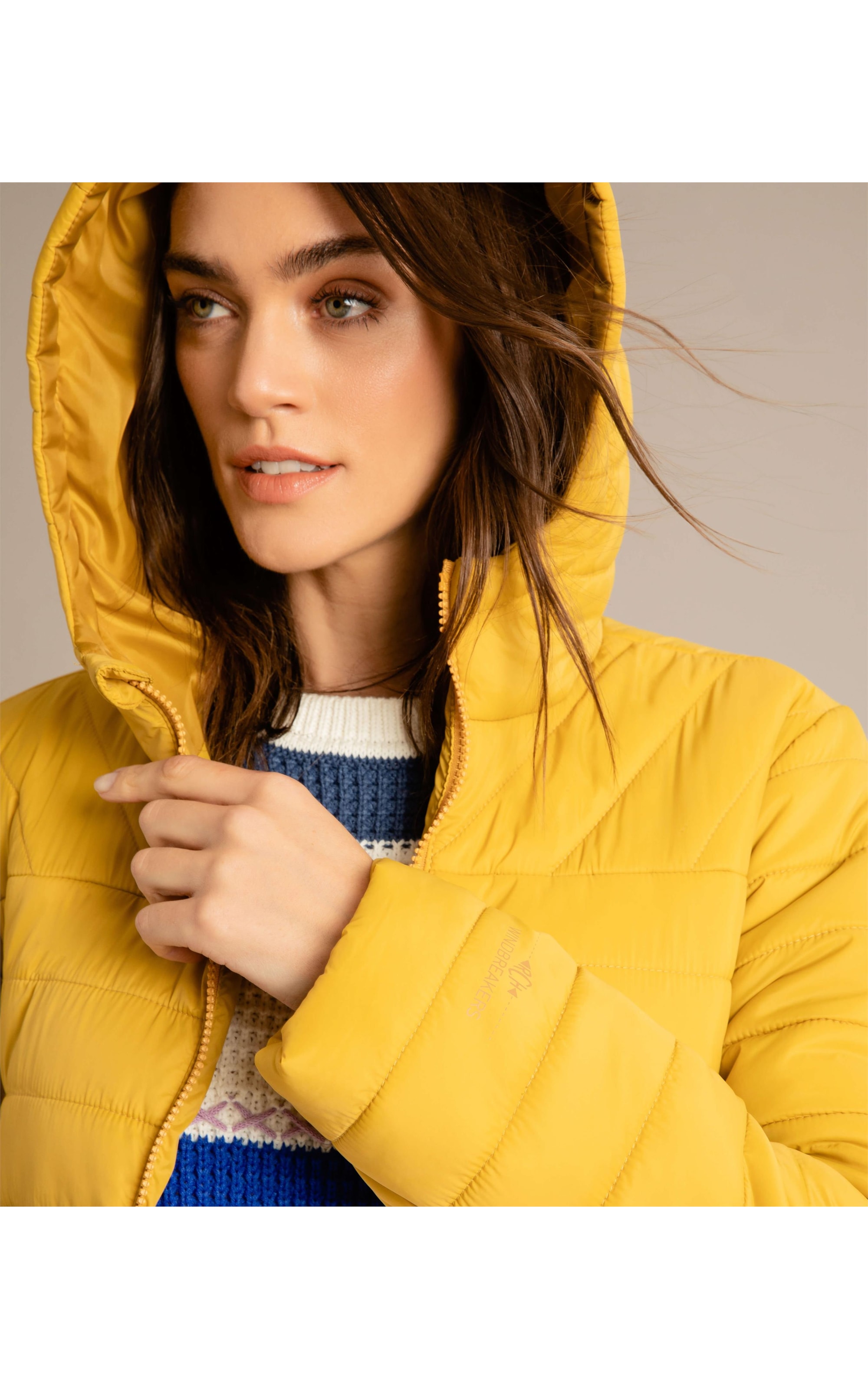 Jaqueta Orlean Light Puffer Mostarda