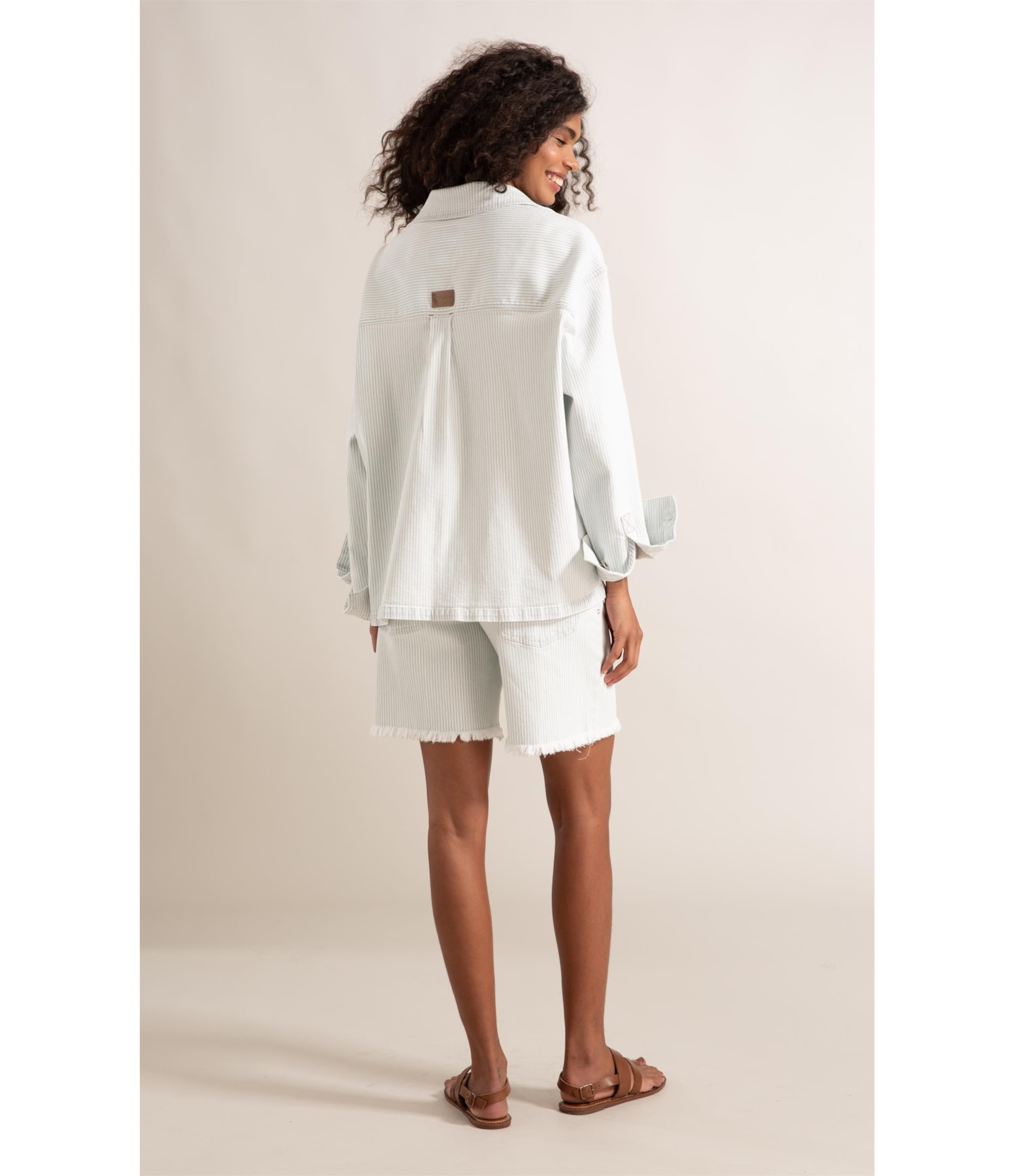 Jaqueta Oversized Denim Blue Azul Claro