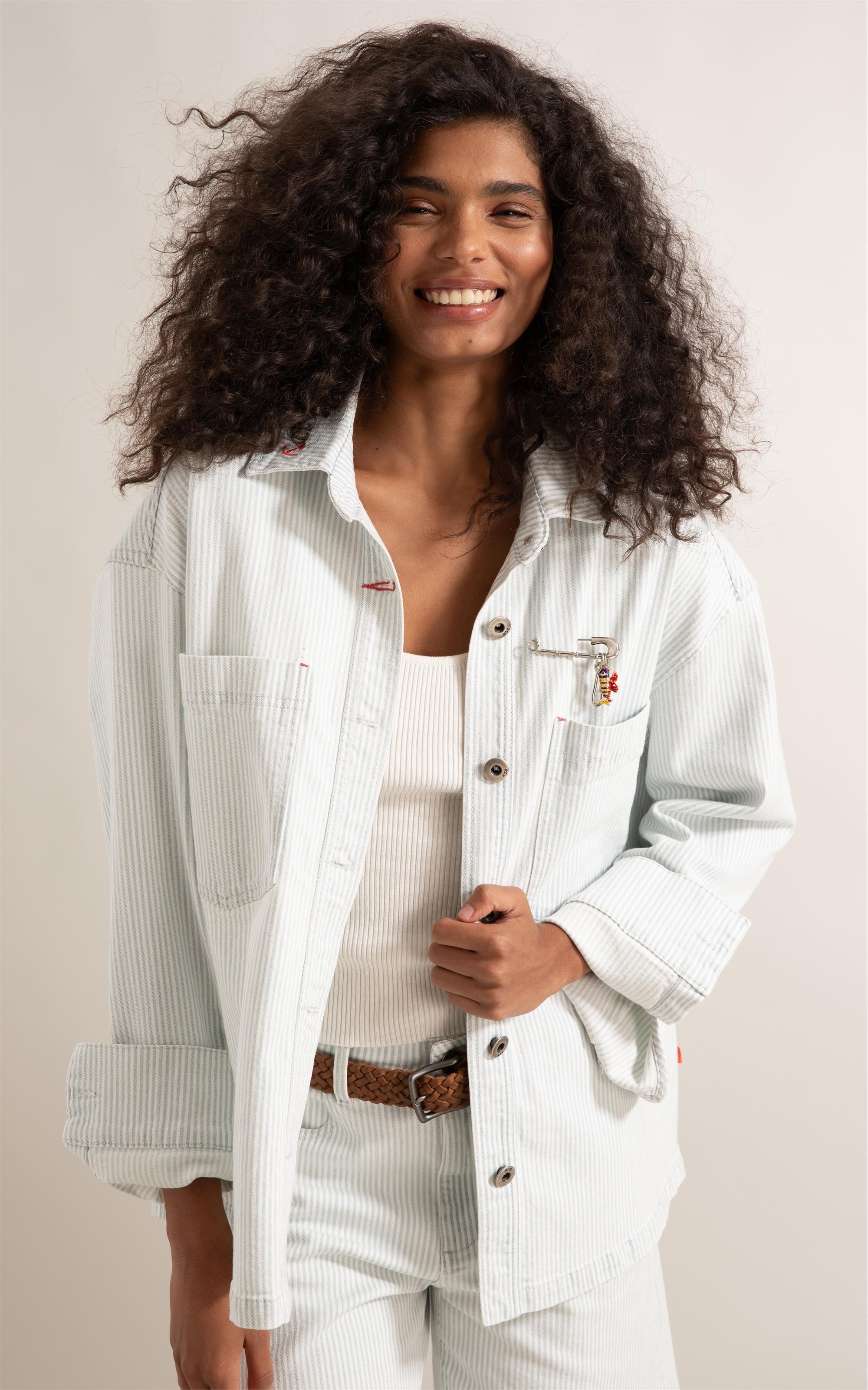 Jaqueta Oversized Denim Blue Azul Claro