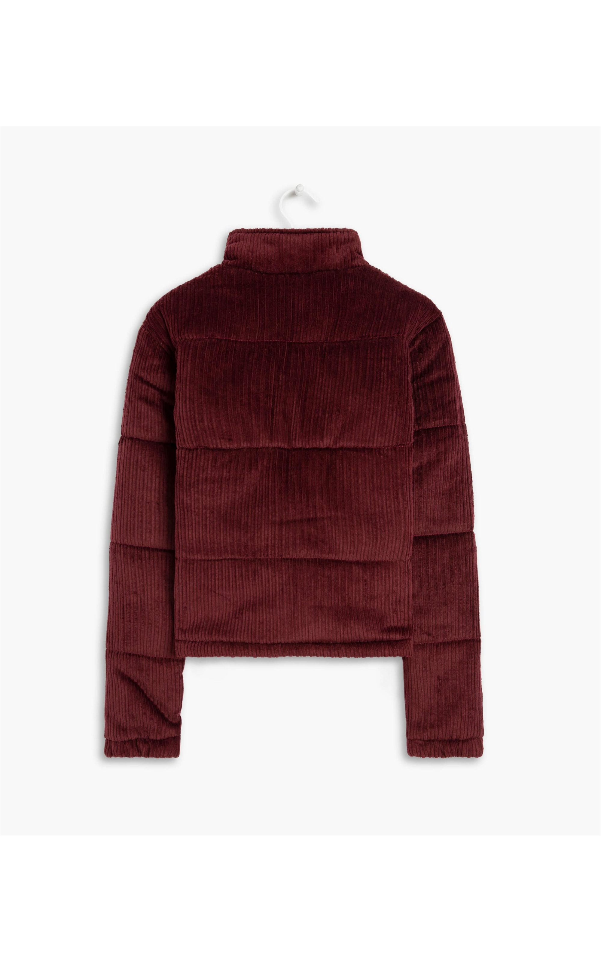 Jaqueta Polar Veludo Cotelê Bordeaux