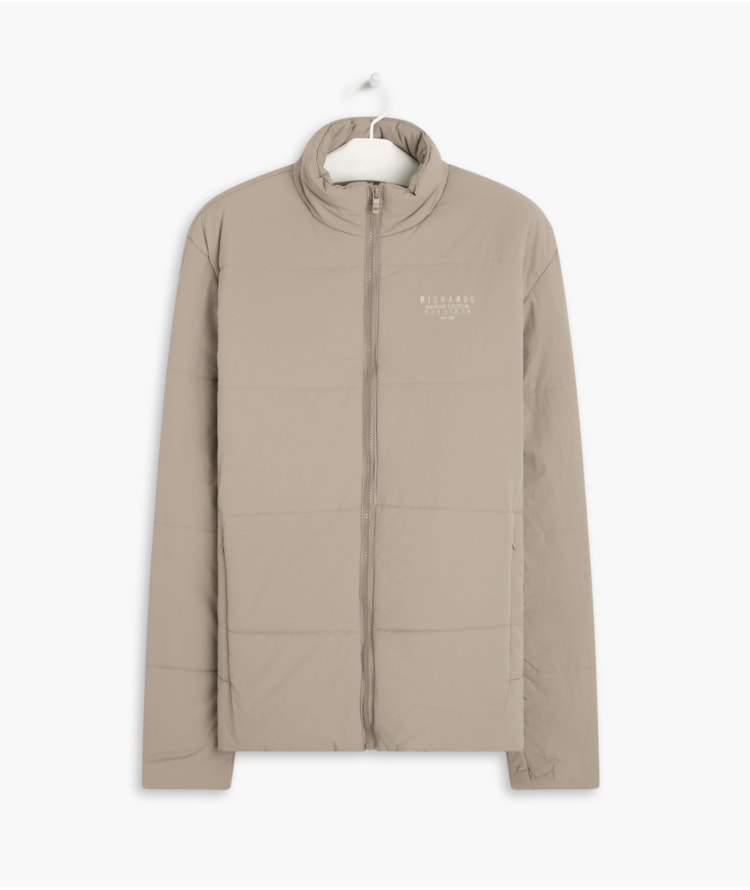 Jaqueta Puffer Bolso Invisivel Caqui