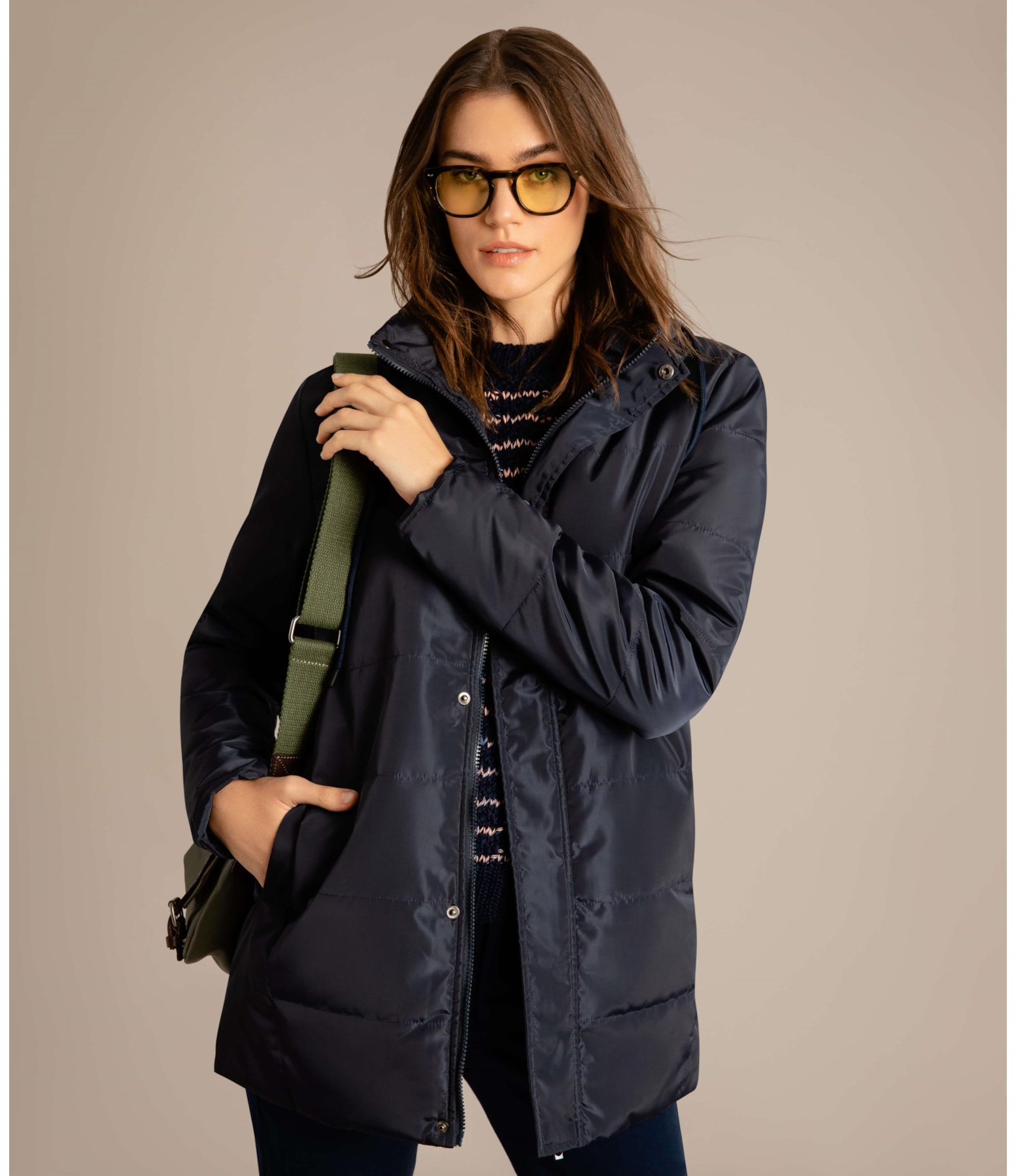Jaqueta Quilted Puffer Dark Navy