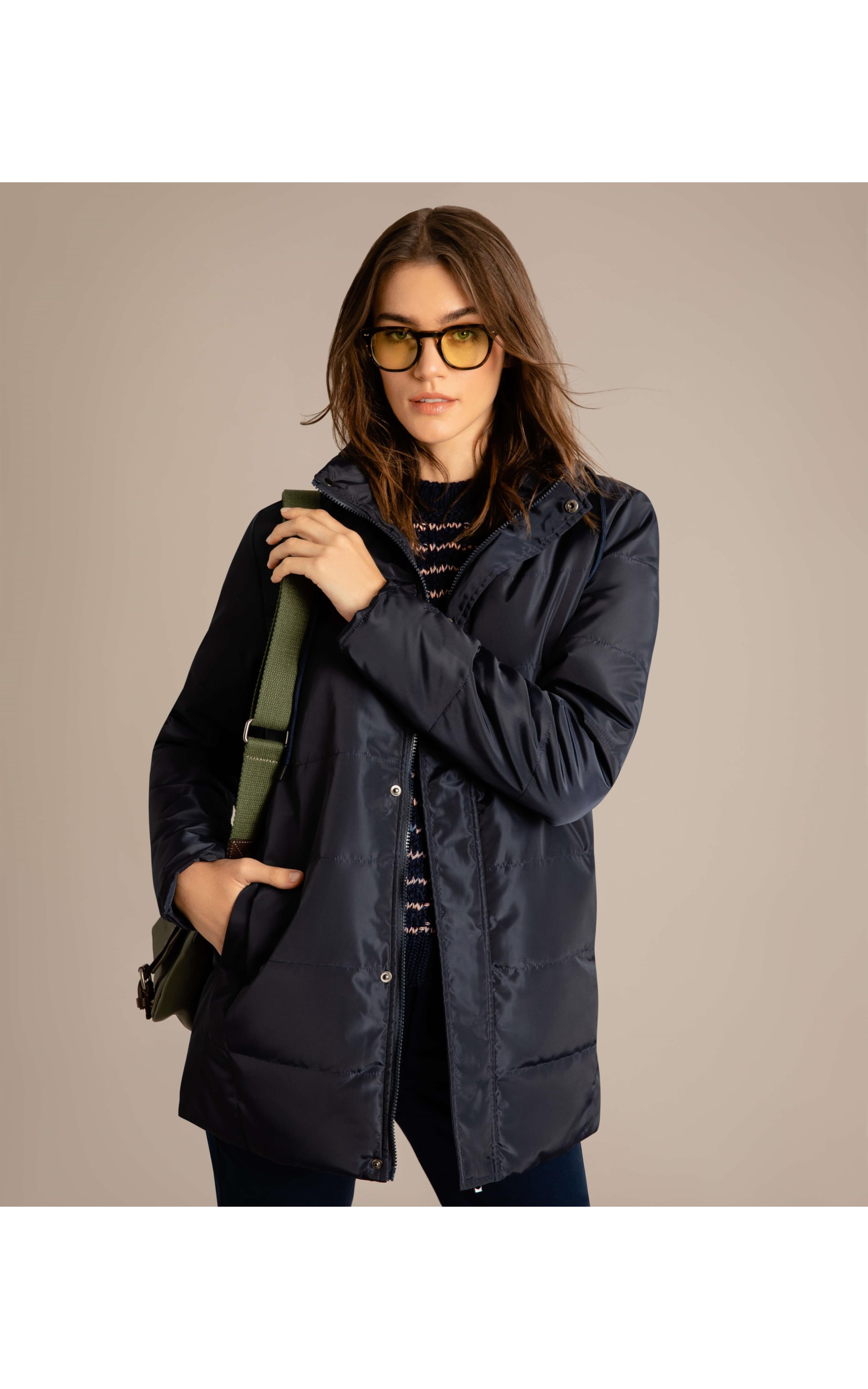 Jaqueta Quilted Puffer Dark Navy