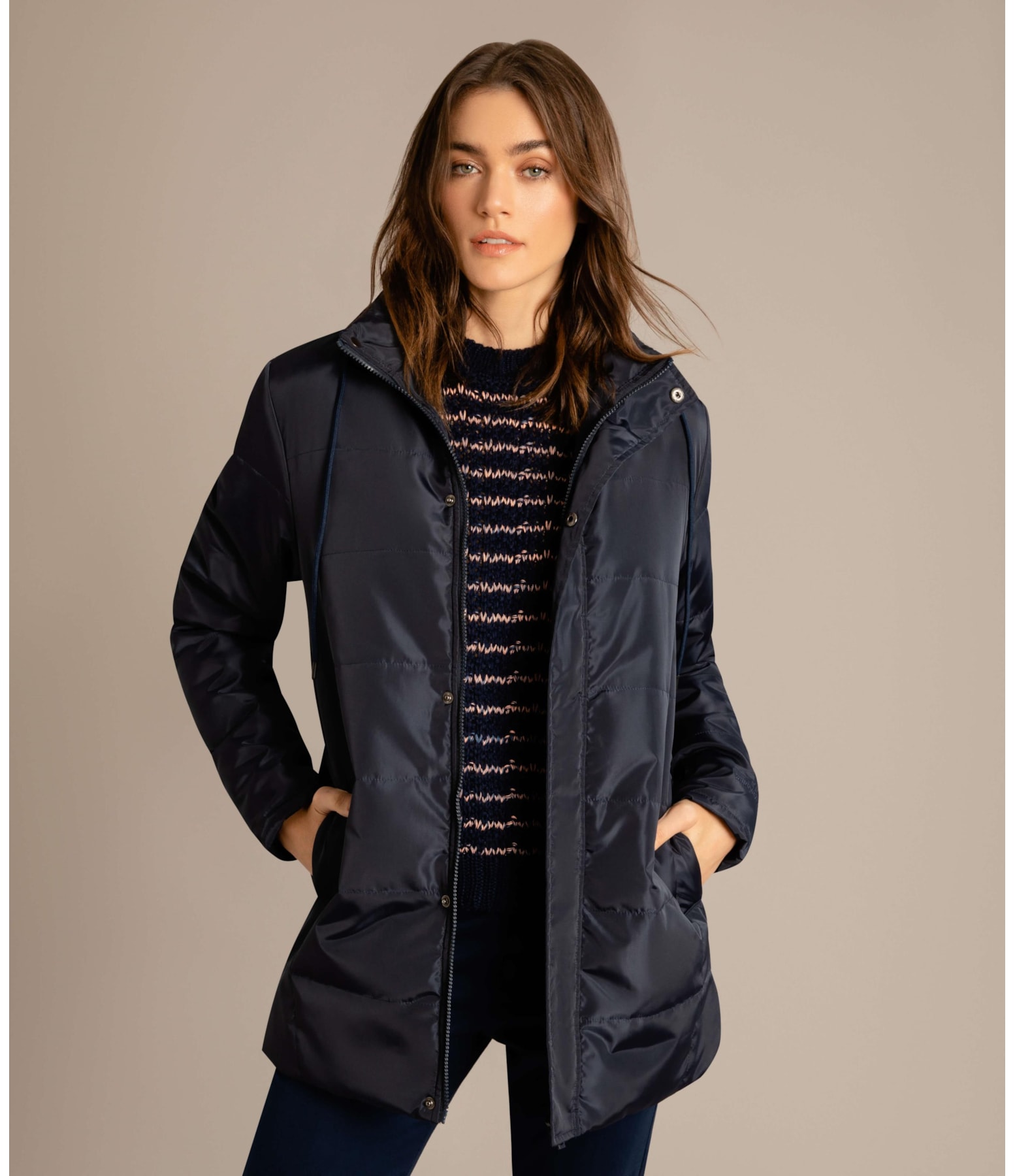 Jaqueta Quilted Puffer Dark Navy