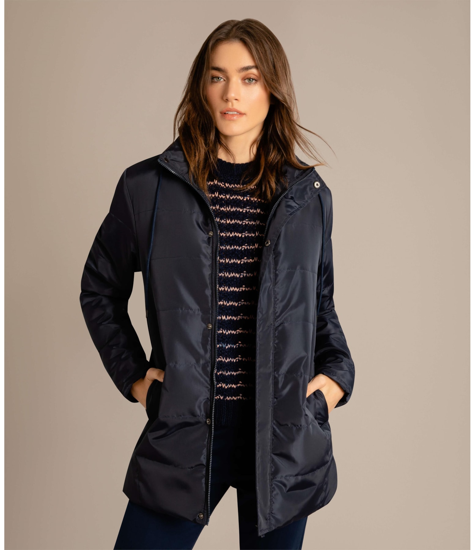 Jaqueta Quilted Puffer Dark Navy