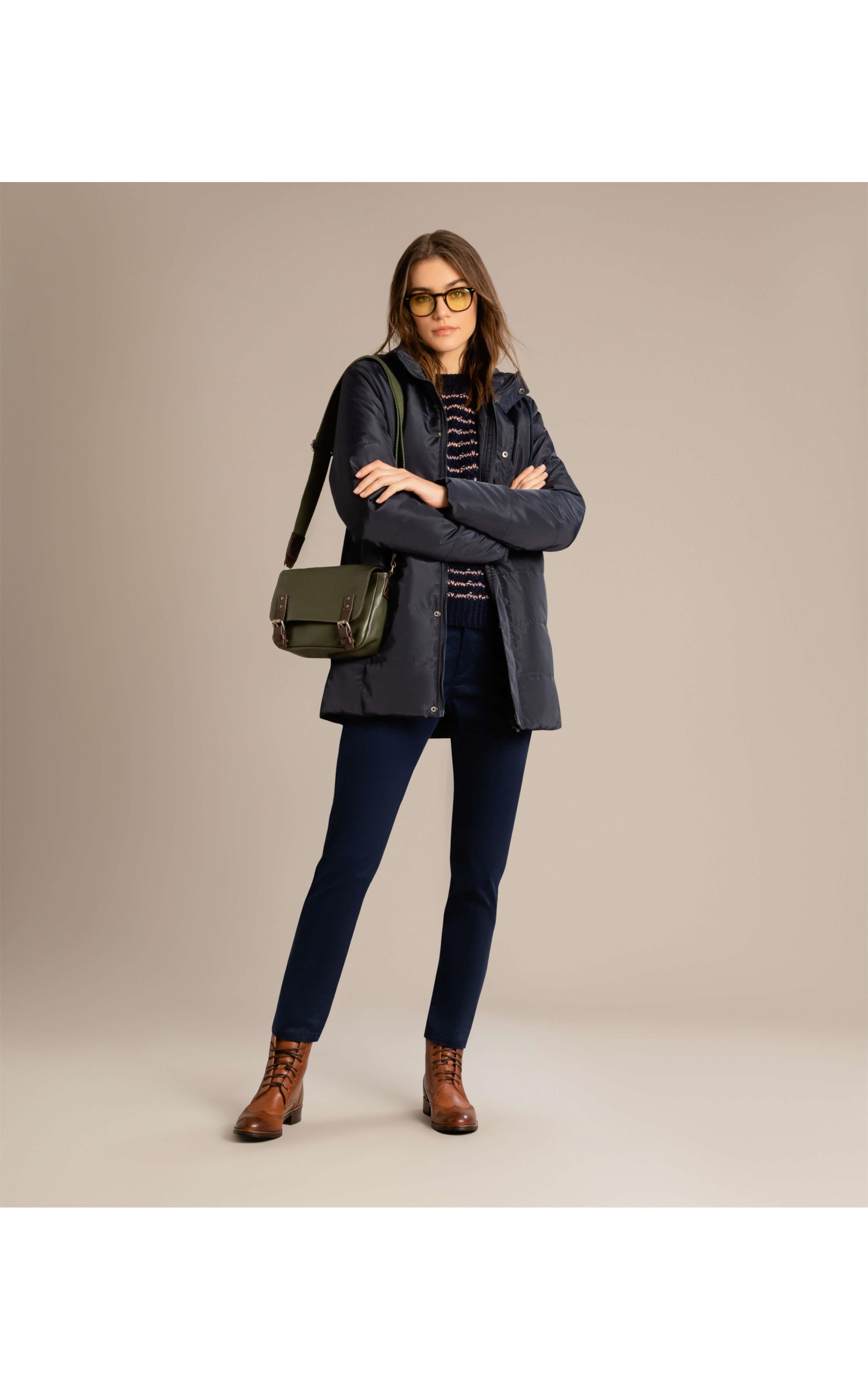 Jaqueta Quilted Puffer Dark Navy